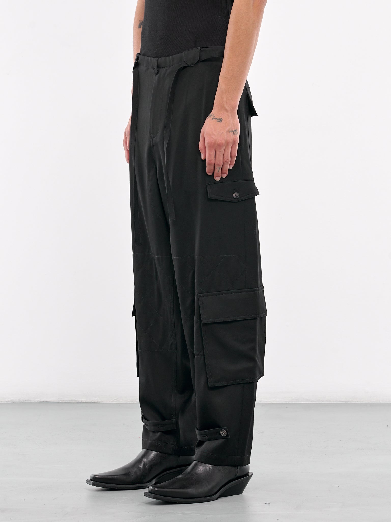 Drawstring Cargo Trousers - 2