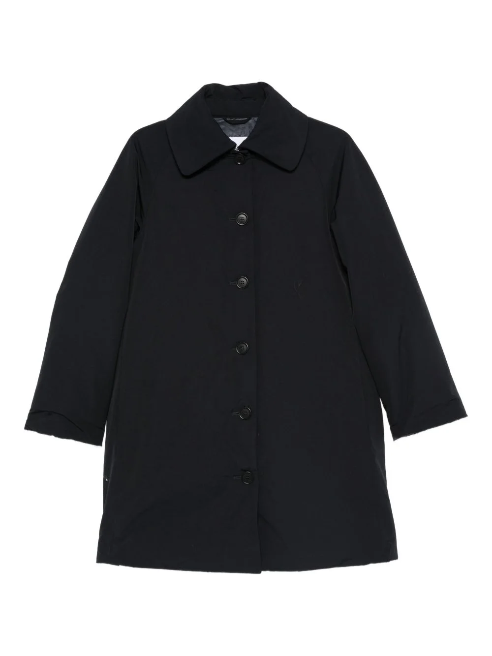 buttoned cotton-blend coat - 1