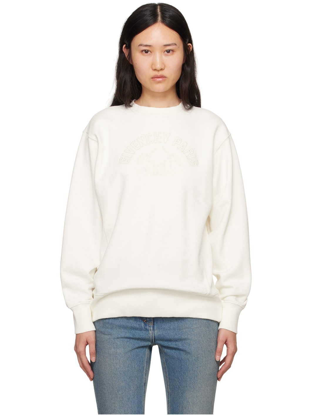 Off-White Embroidered Sweatshirt - 1