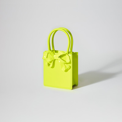self-portrait Yellow Bow Mini Tote Bag outlook