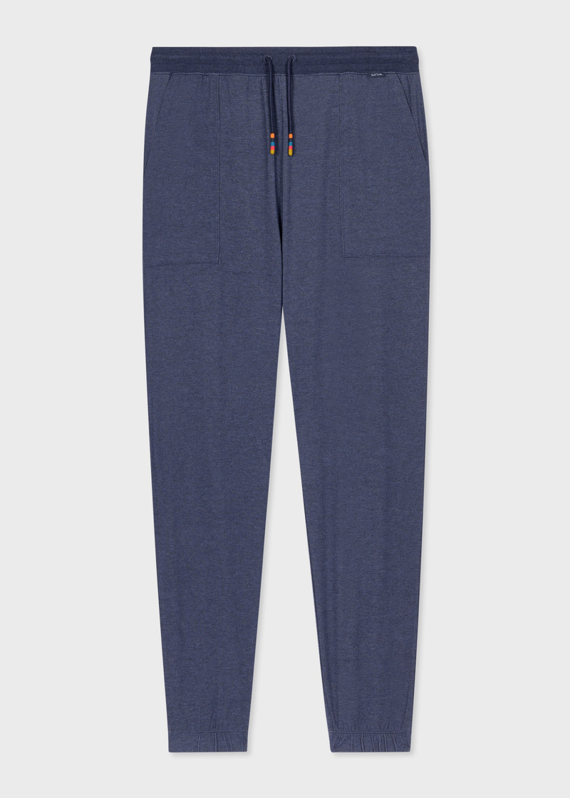 Denim Blue Modal-Blend Lounge Pants 1