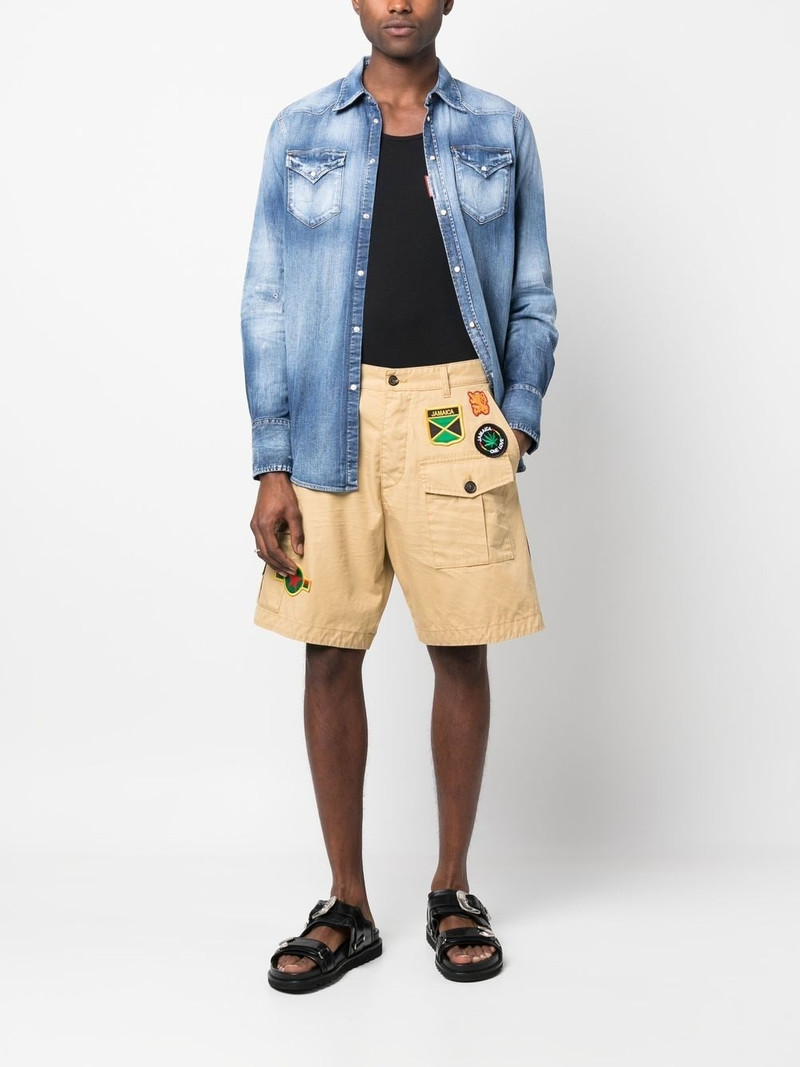 DSQUARED2 patch-detail cargo shorts outlook