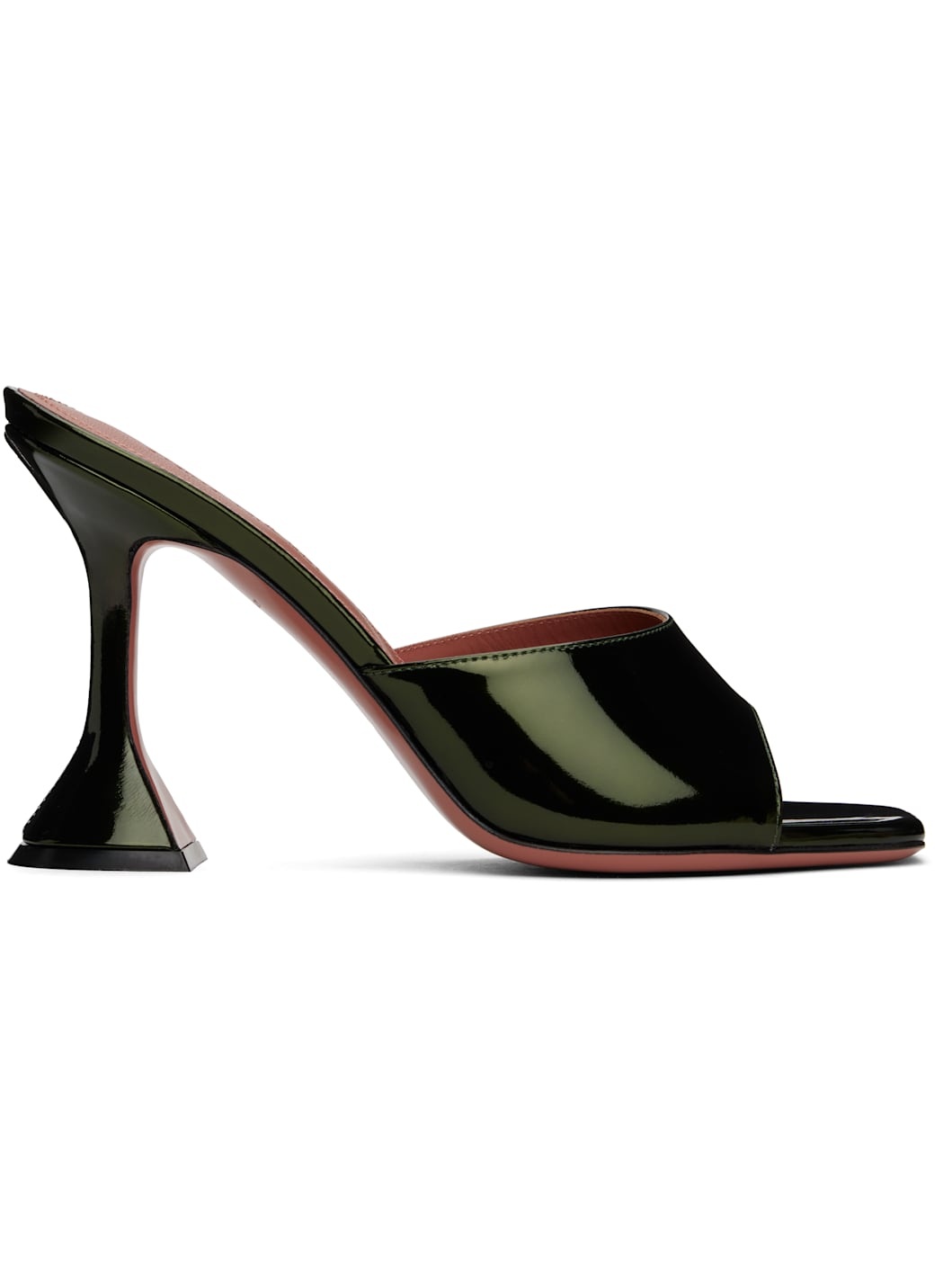 Green Lupita Slipper Heeled Sandals - 1