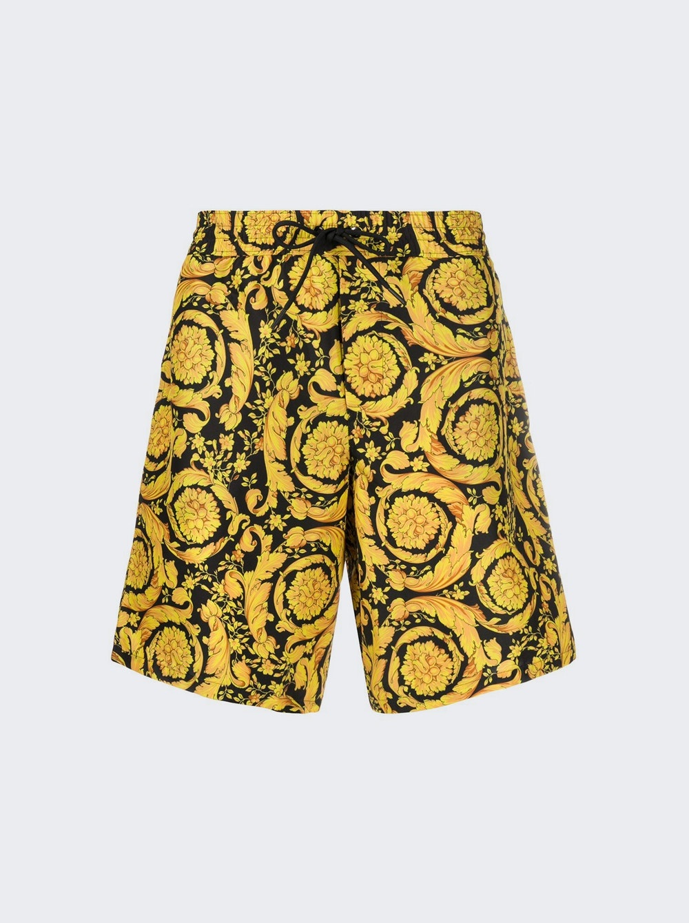 Barocco Print Long Swim Boxer - 1