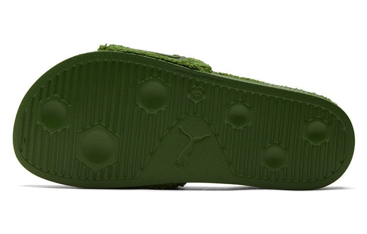 PUMA Leadcat Ylm Slide Winter Slipper Green 384411-03 - 6