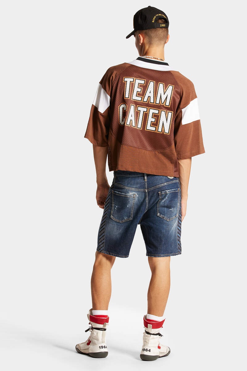 DARK EASY RIPPED WASH MARINE SHORTS - 2