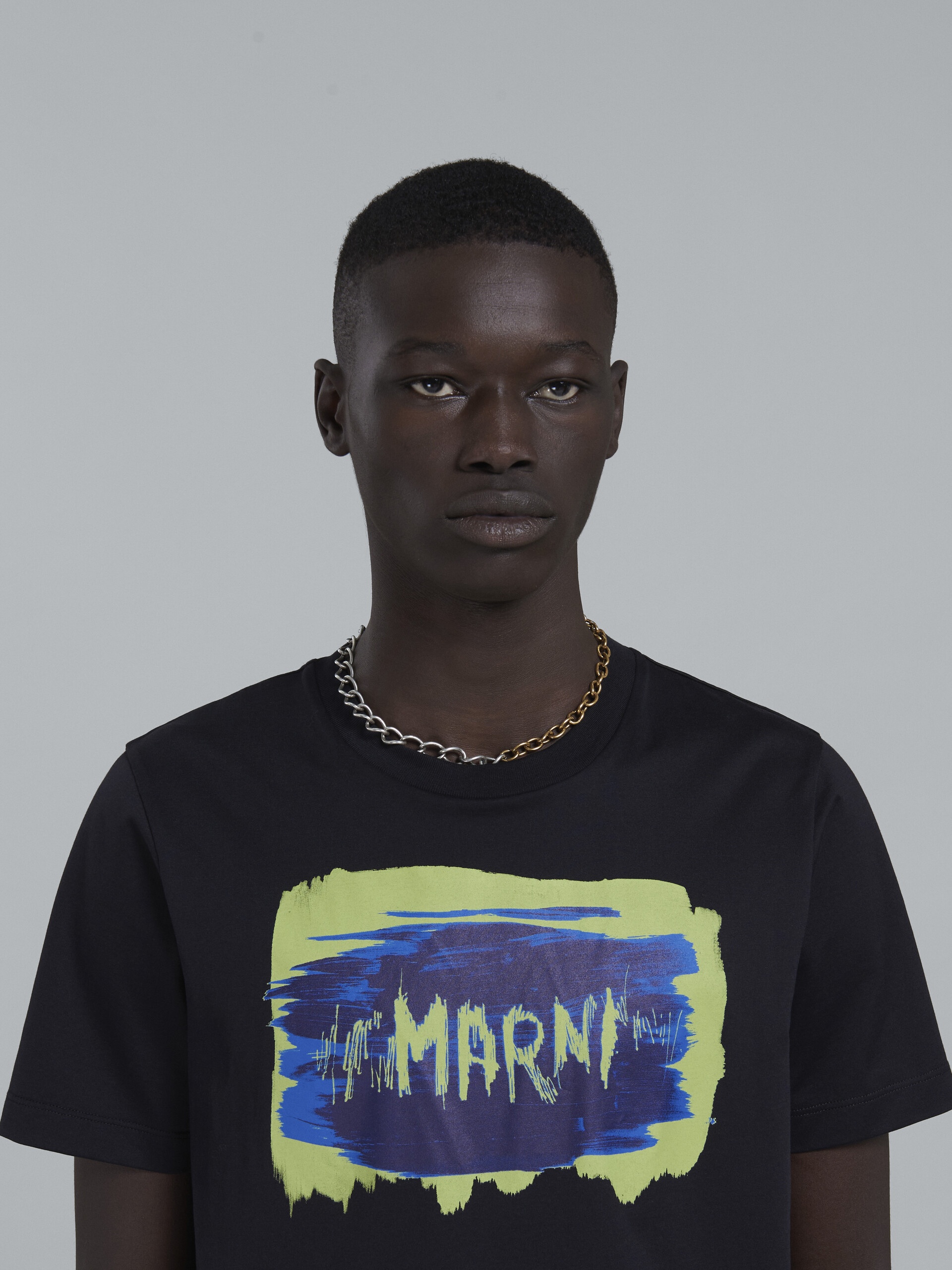 BLACK T-SHIRT WITH LOGO - 4
