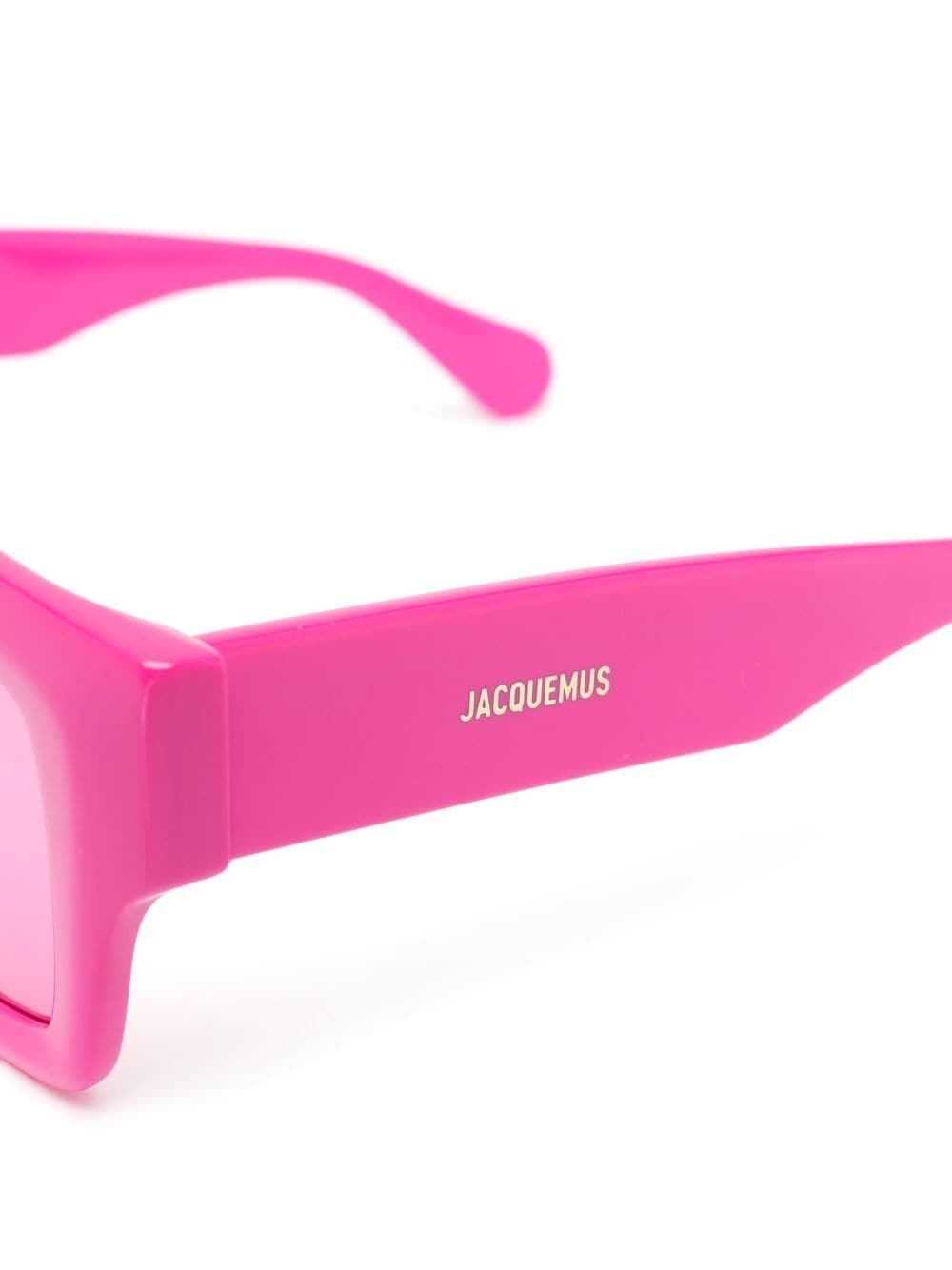 logo-plaque square-frame sunglasses - 3