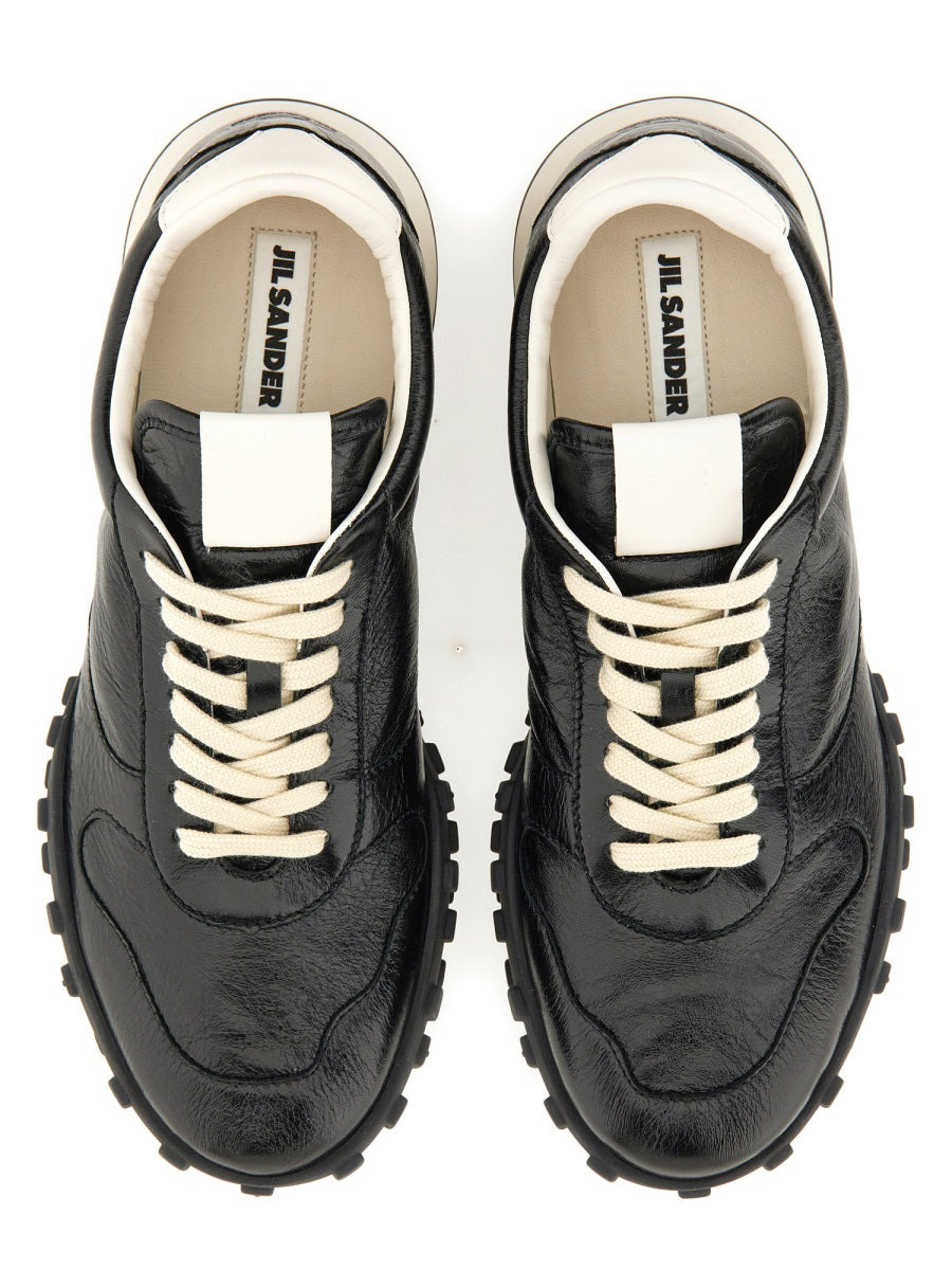 Jil Sander Men Low Leather Sneaker - 2