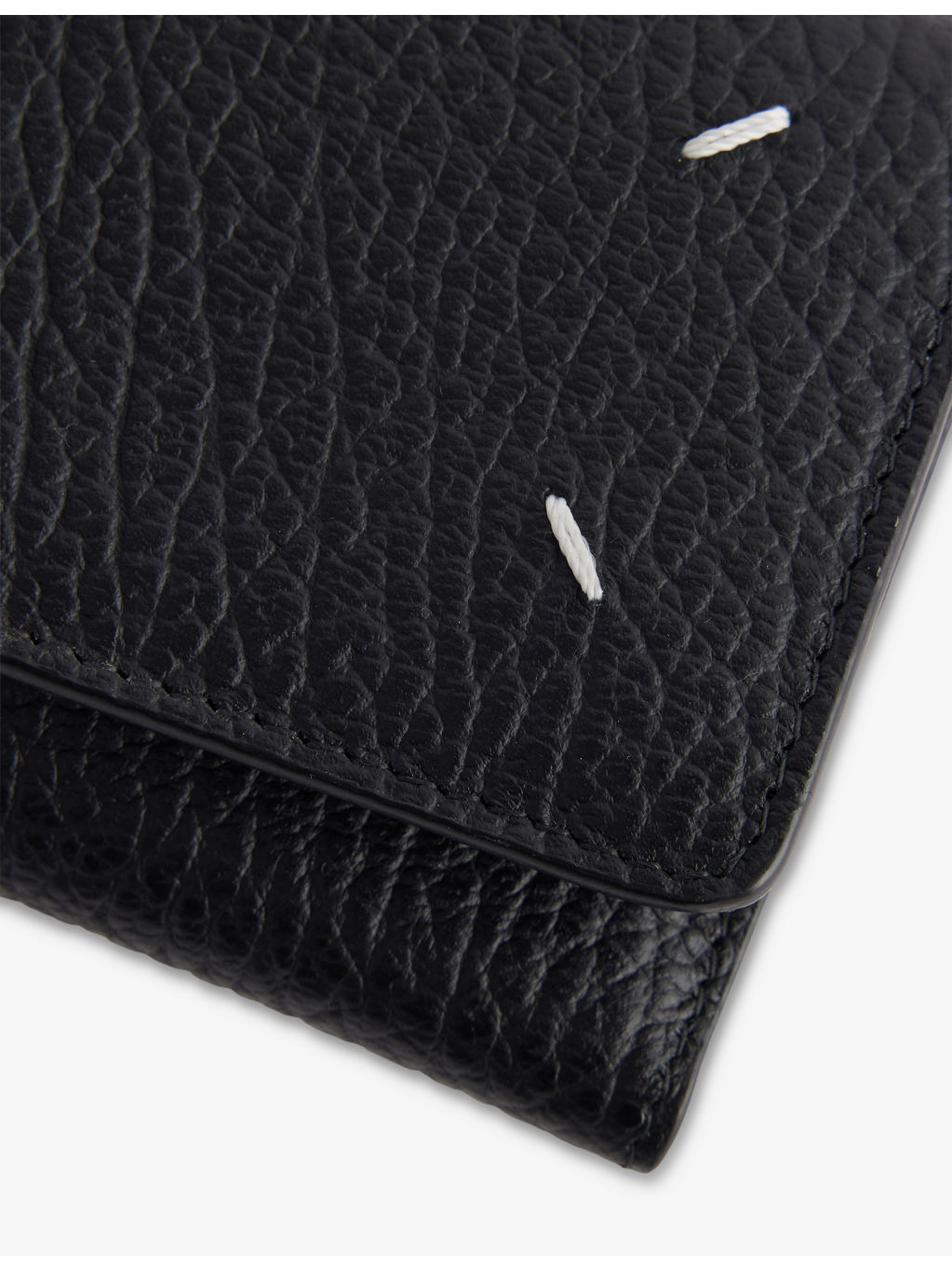 Four-Stitch Leather Trifold Wallet - 5