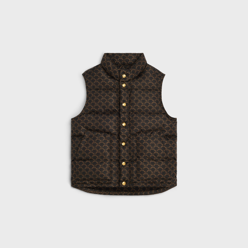 quilted vest 에 monogram 나일론 - 1