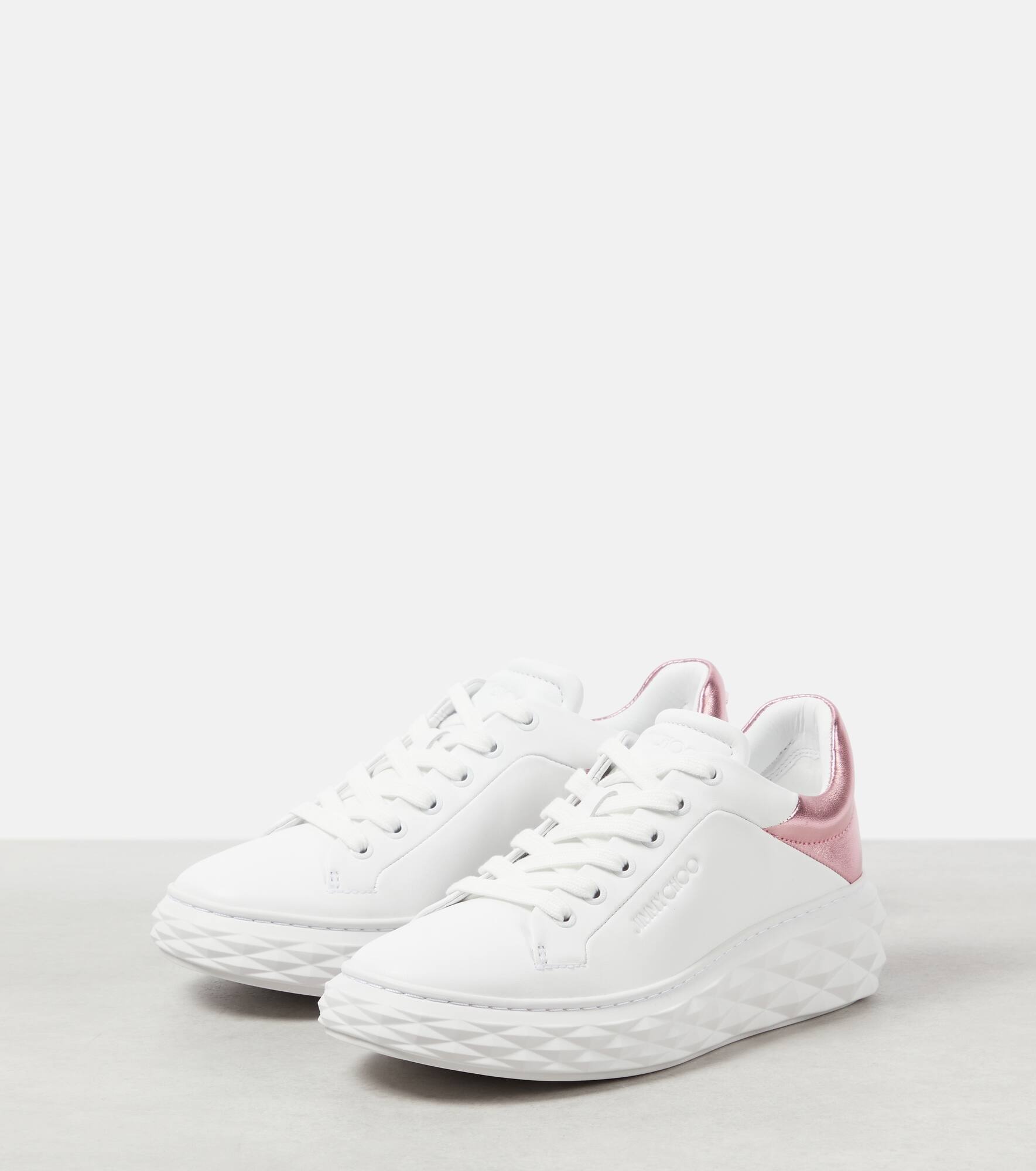 Diamond Maxi/F II leather sneakers - 5