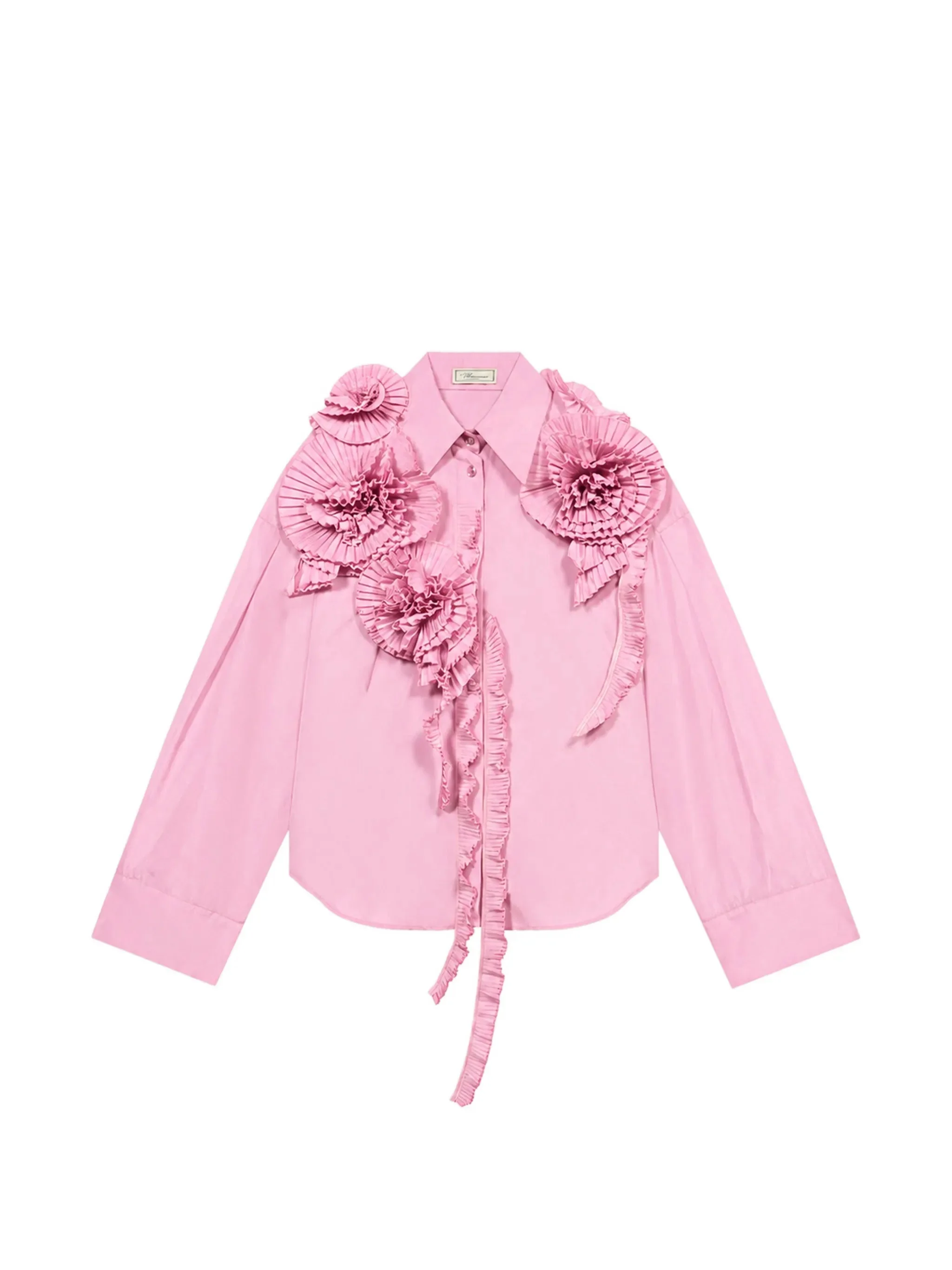 Blumarine Rose-embellished Shirt - 1