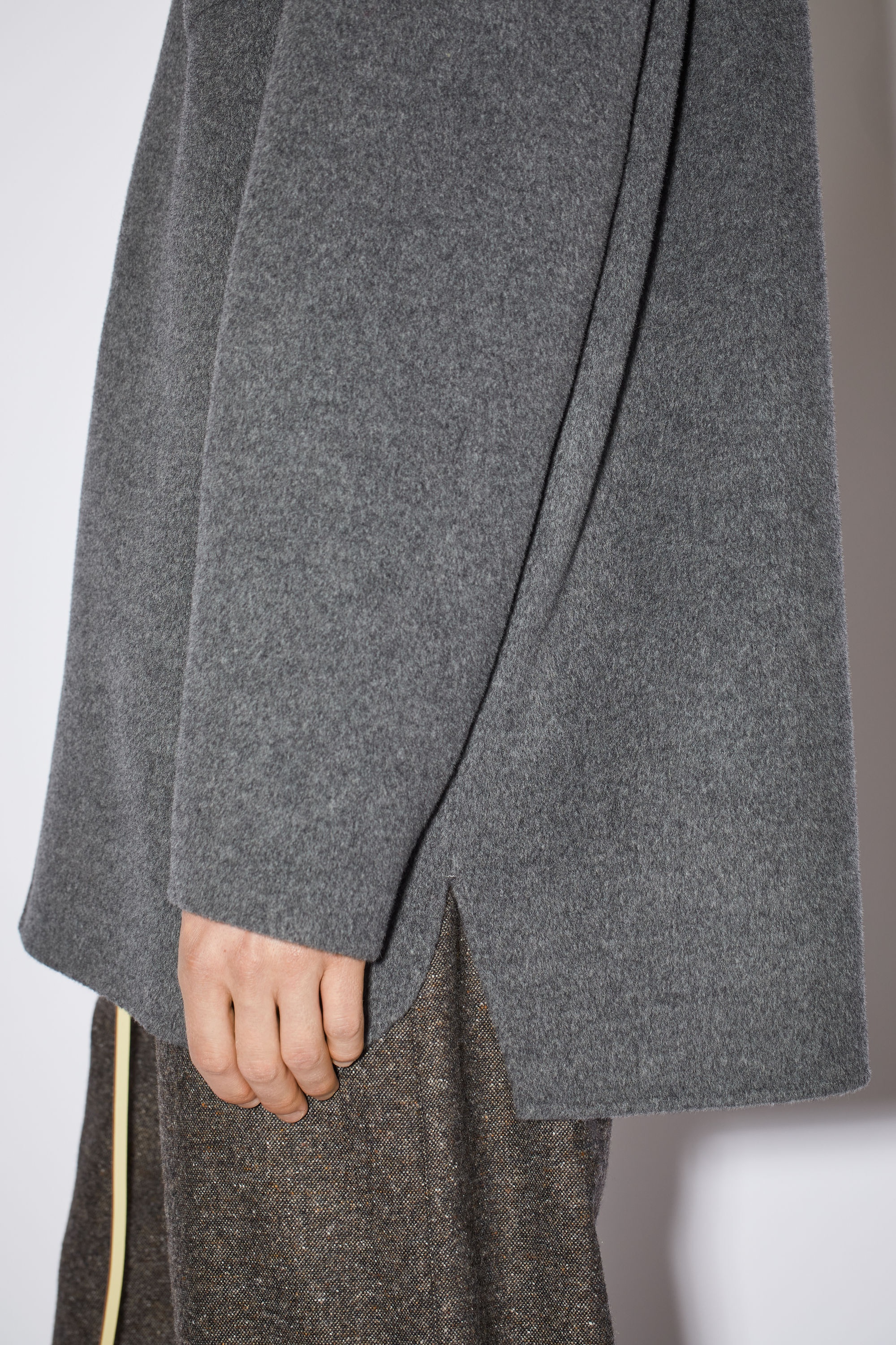 Double face shirt jacket - Grey Melange - 7