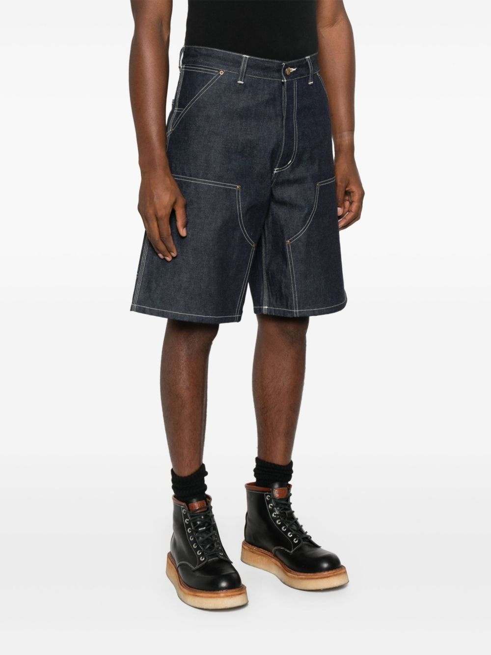 denim bermuda shorts - 3
