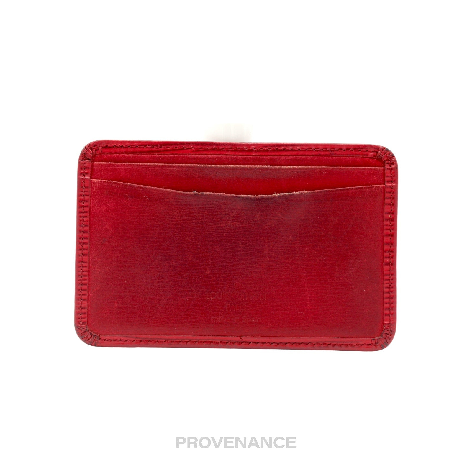 Louis Vuitton Card Holder Wallet - Red Epi Leather - 3