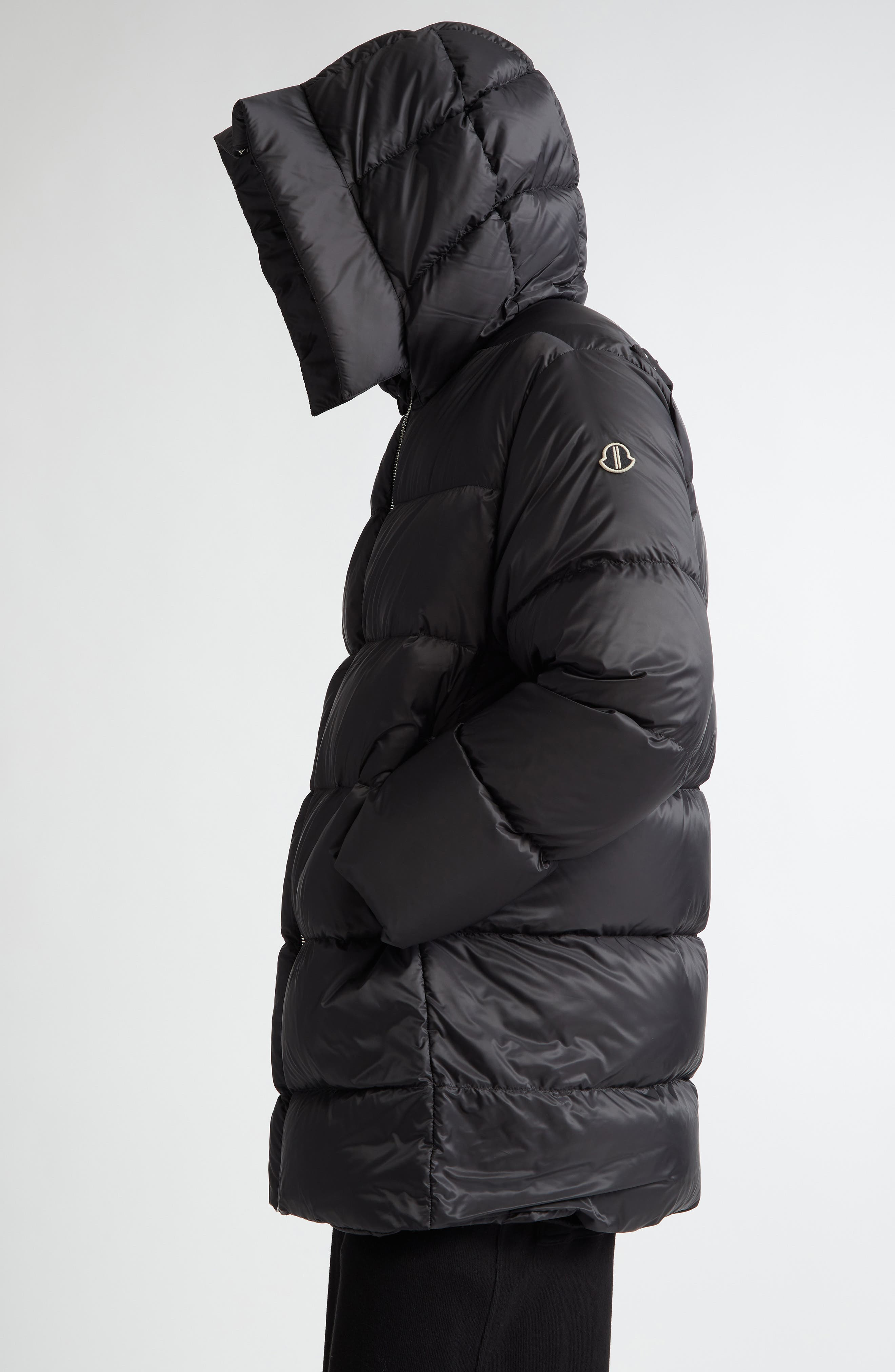 Moncler x Rick Owens Cyclopic Long Down Coat in Black at Nordstrom - 3