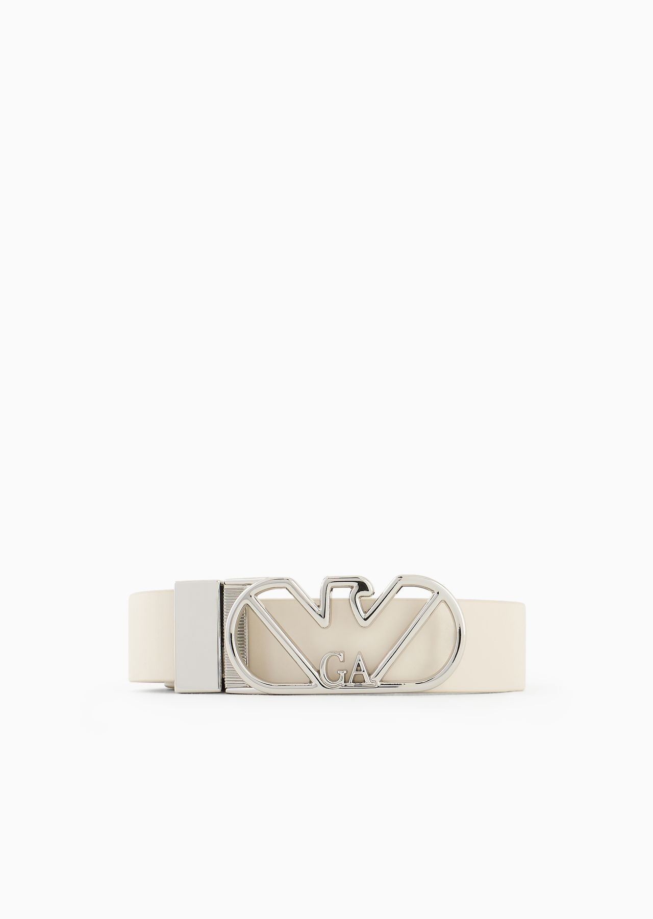 Reversible belt in deer-print leather with eagle buckle - 1