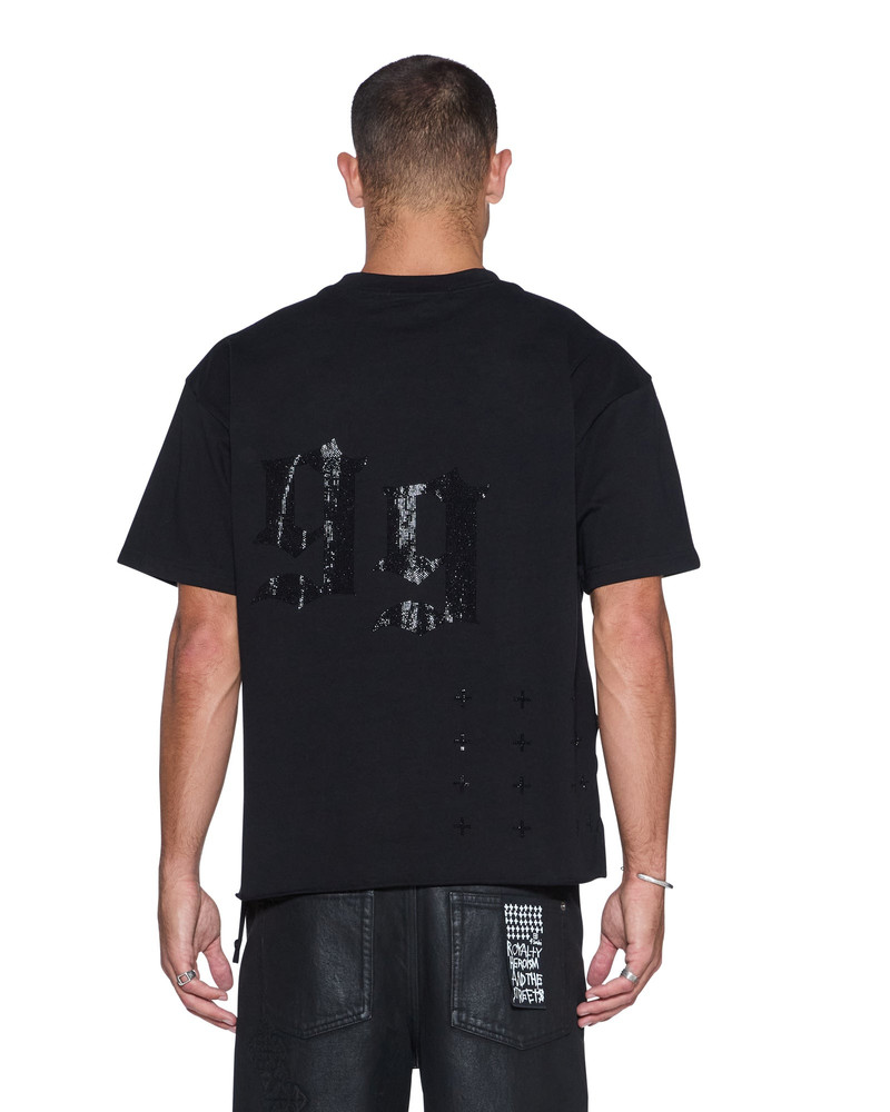 Ksubi STARDOM EKCESS SS TEE JET BLACK CRYSTAL outlook