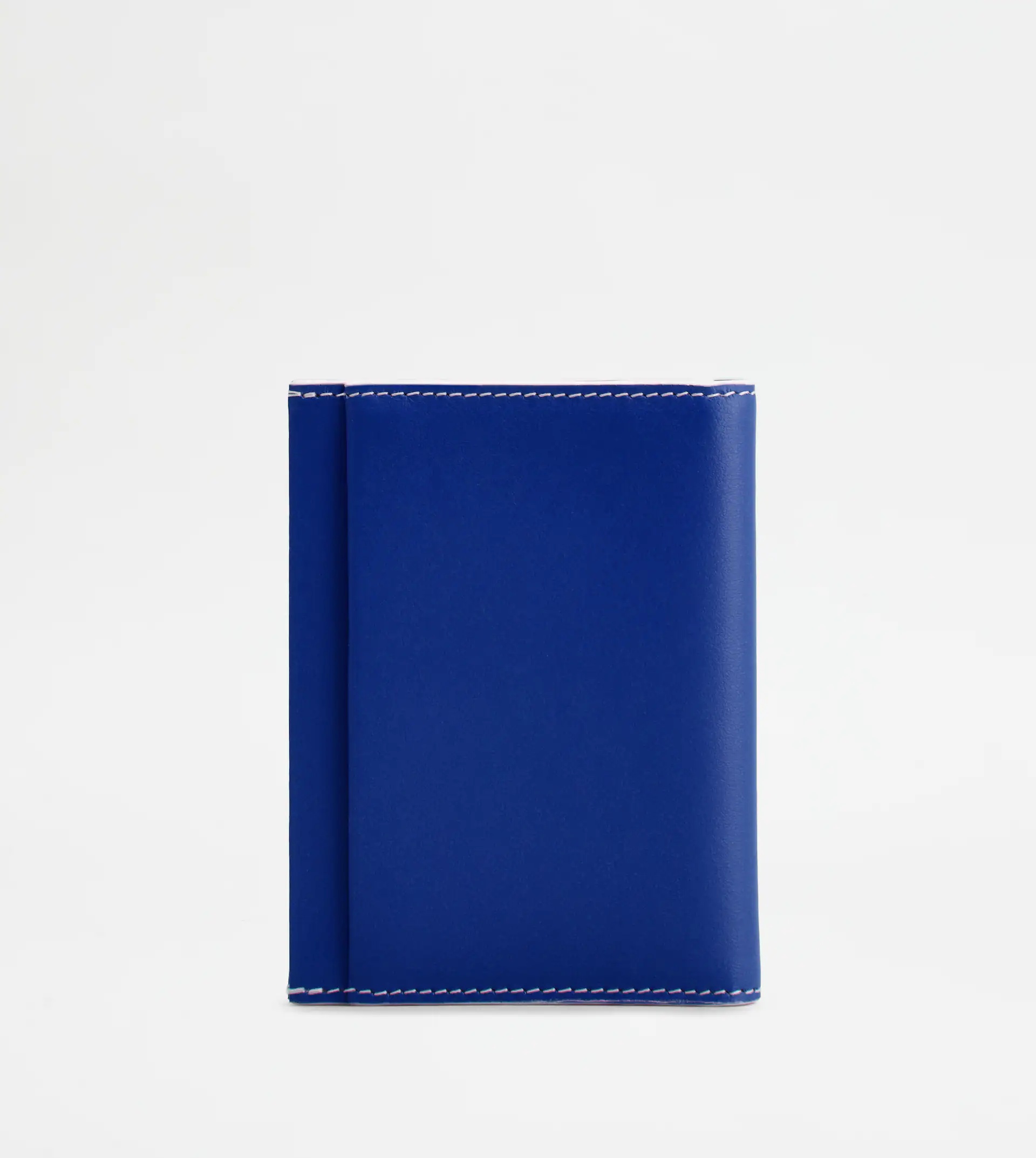 WALLET IN LEATHER - BLUE - 3