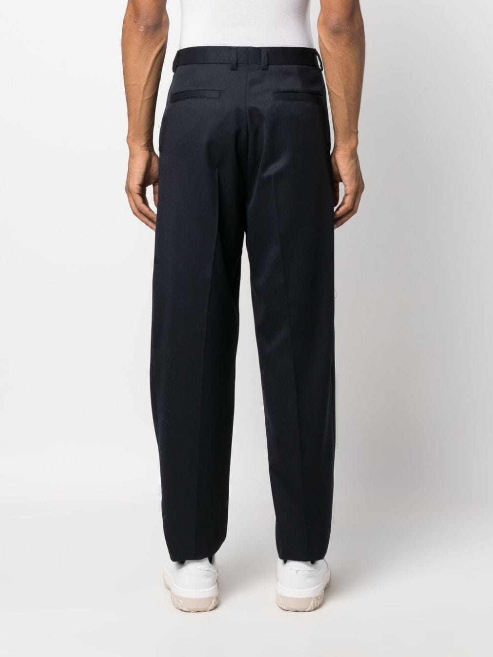 tapered wool trousers - 4