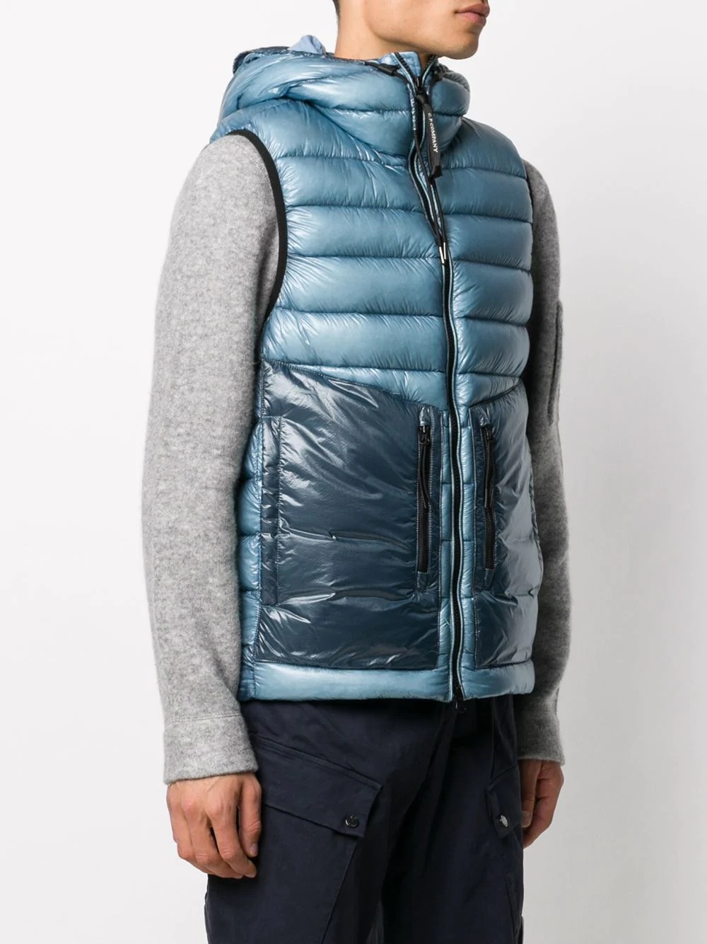 zipped padded gilet - 3