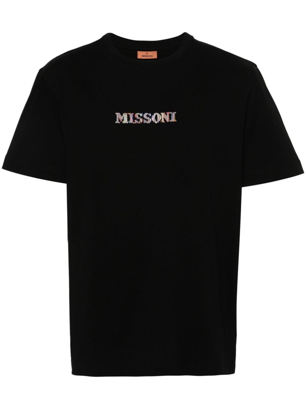 embroidered-logo cotton T-shirt - 1