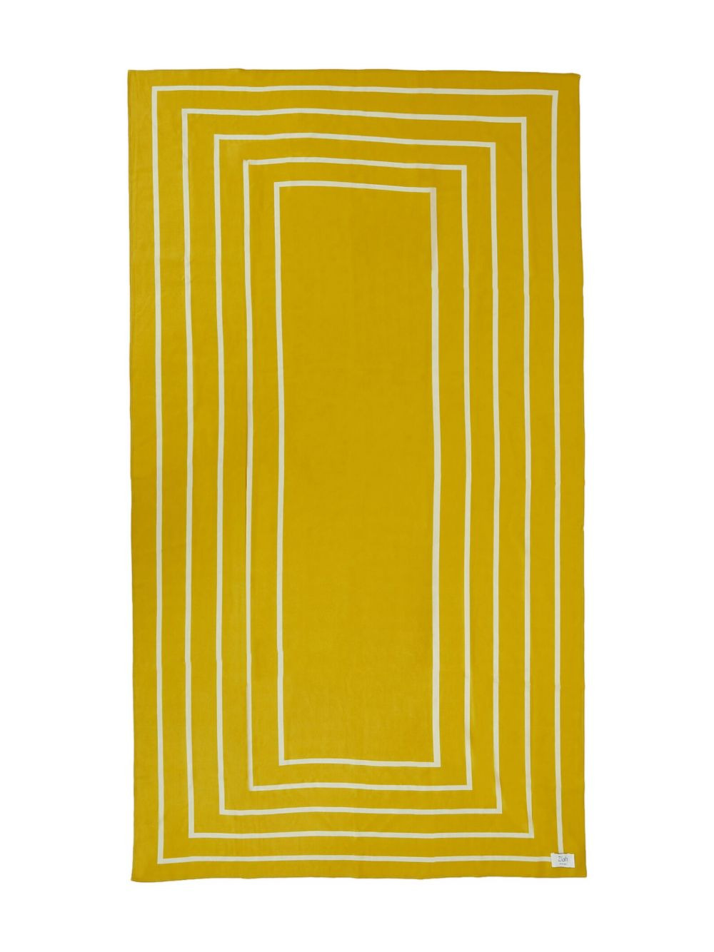 border-stripe silk scarf - 2