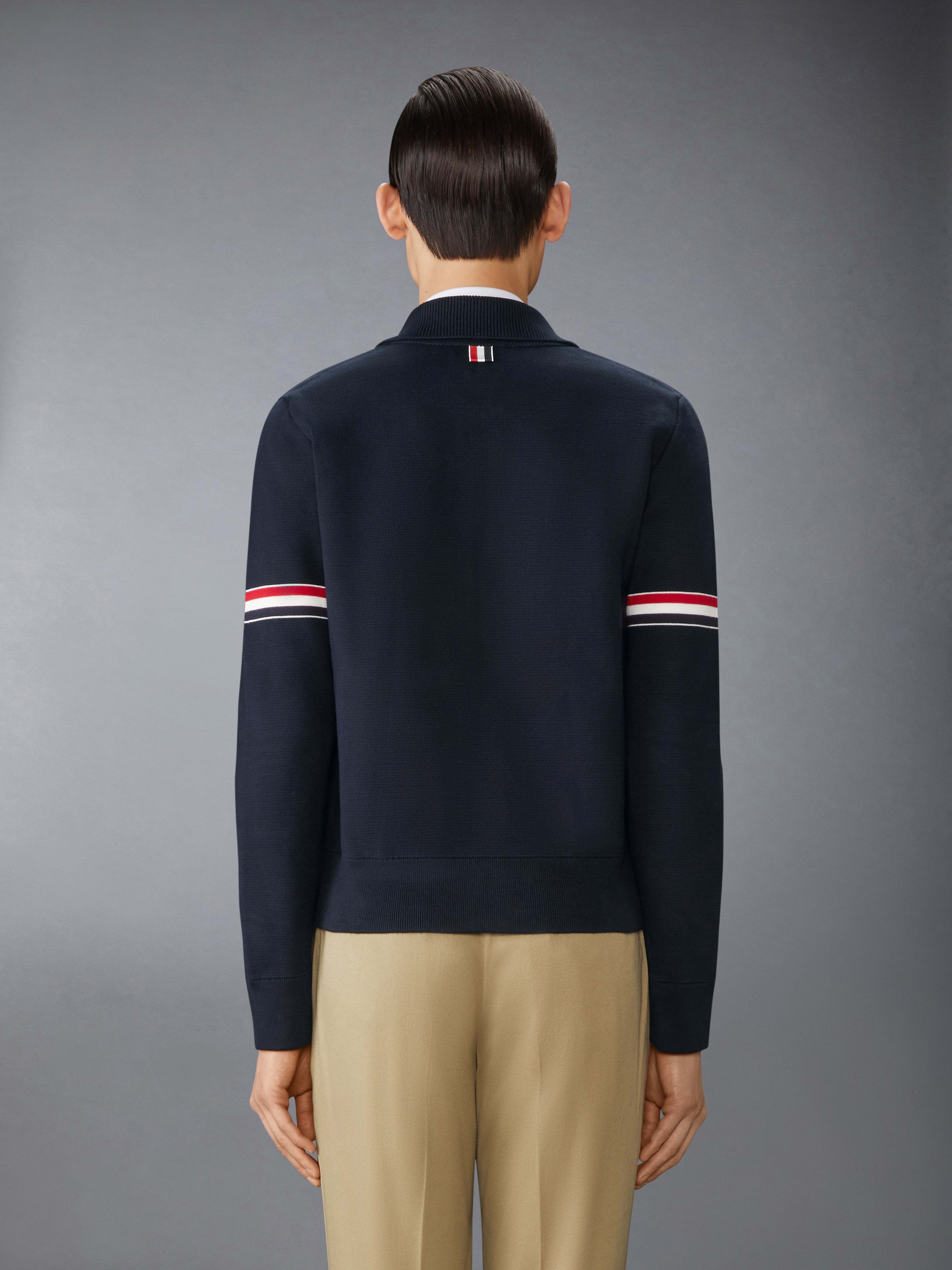 COTTON MILANO STITCH ARMBAND BOMBER JACKET - 4