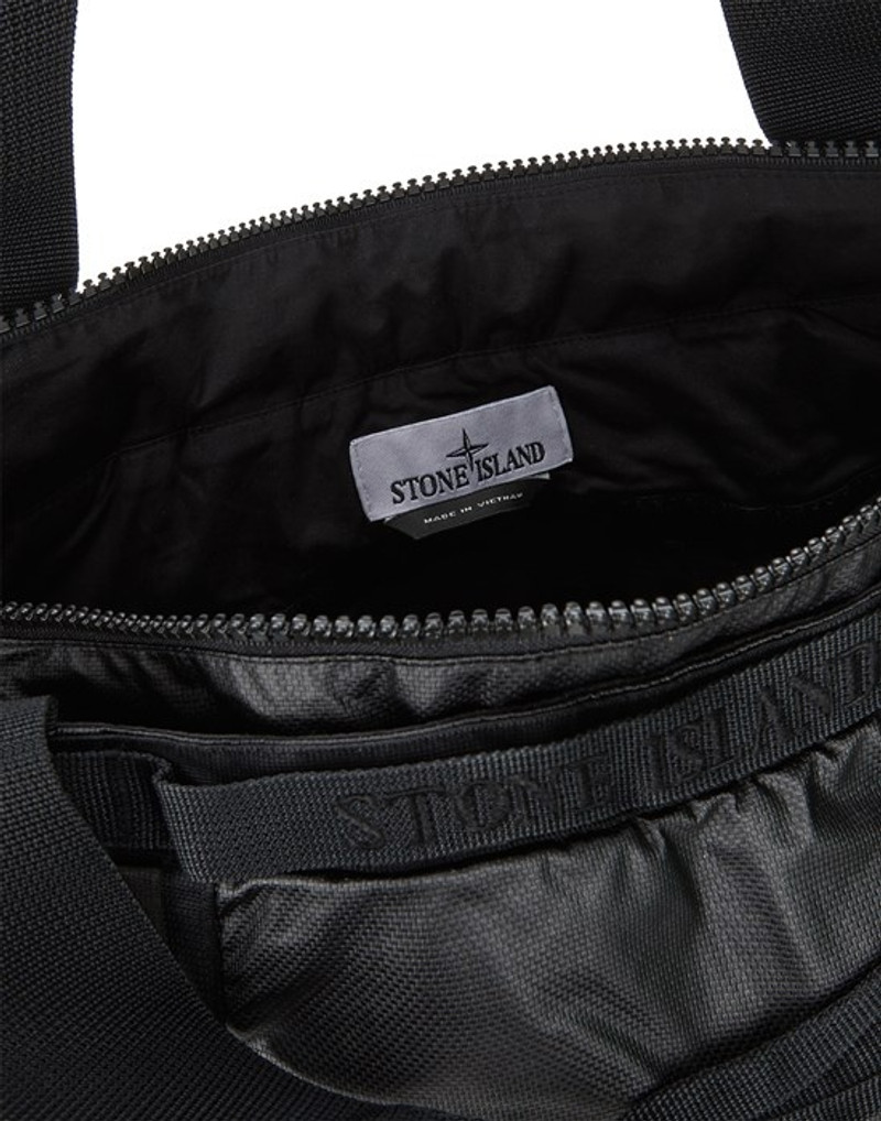 91070 MUSSOLA GOMMATA CANVAS, GARMENT DYED BLACK 5