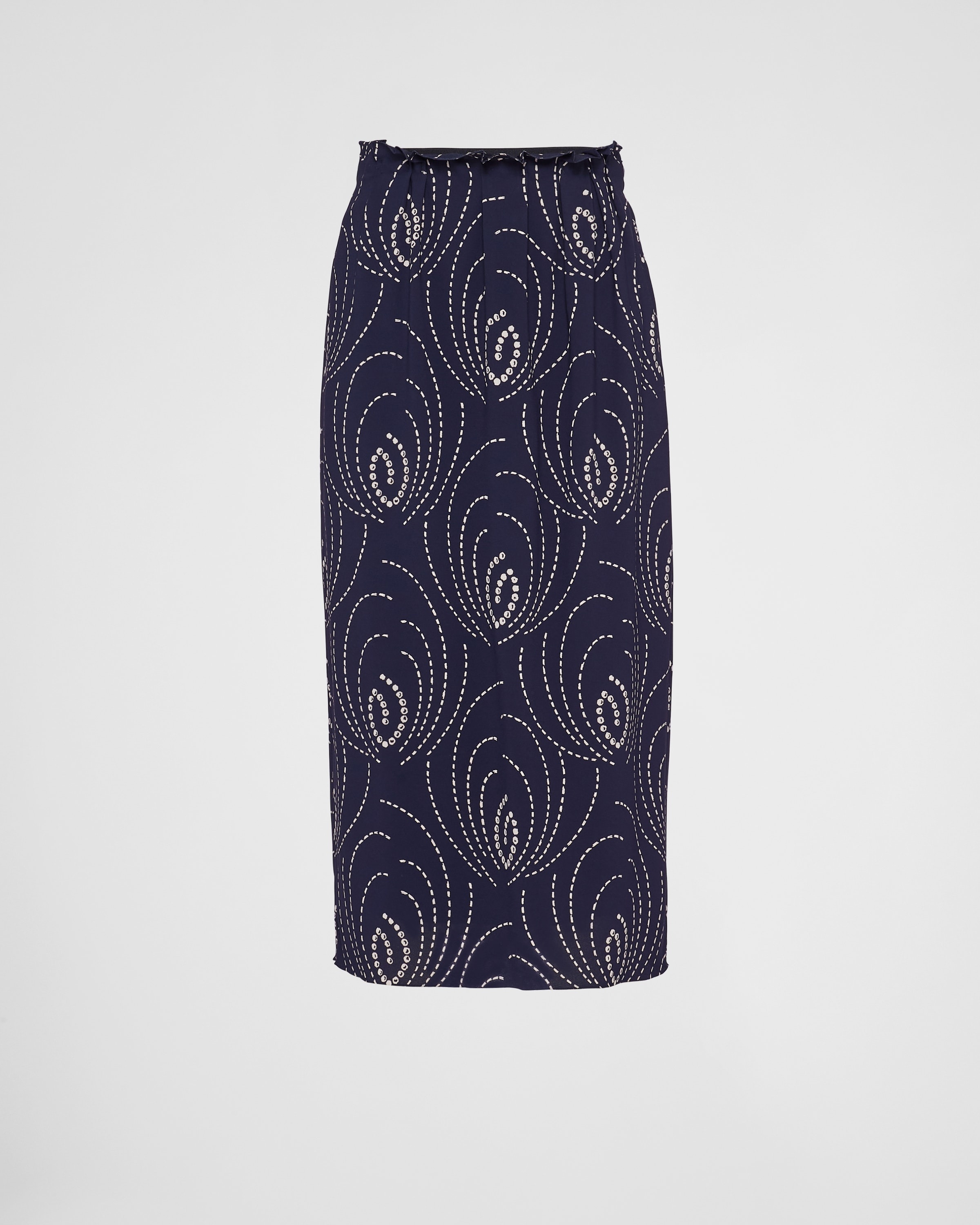Printed sablé skirt - 1