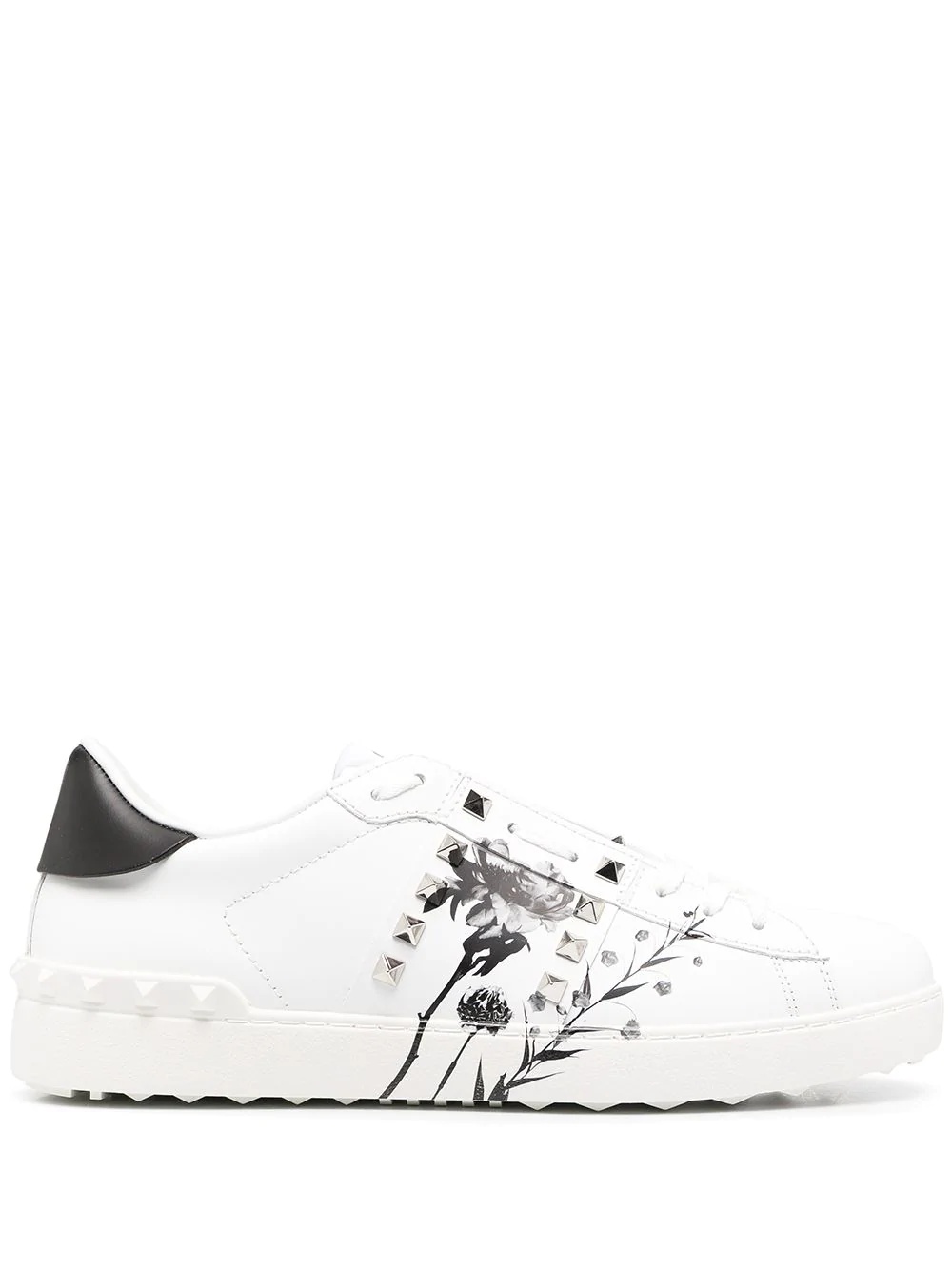 Rockstud floral-print sneakers - 1