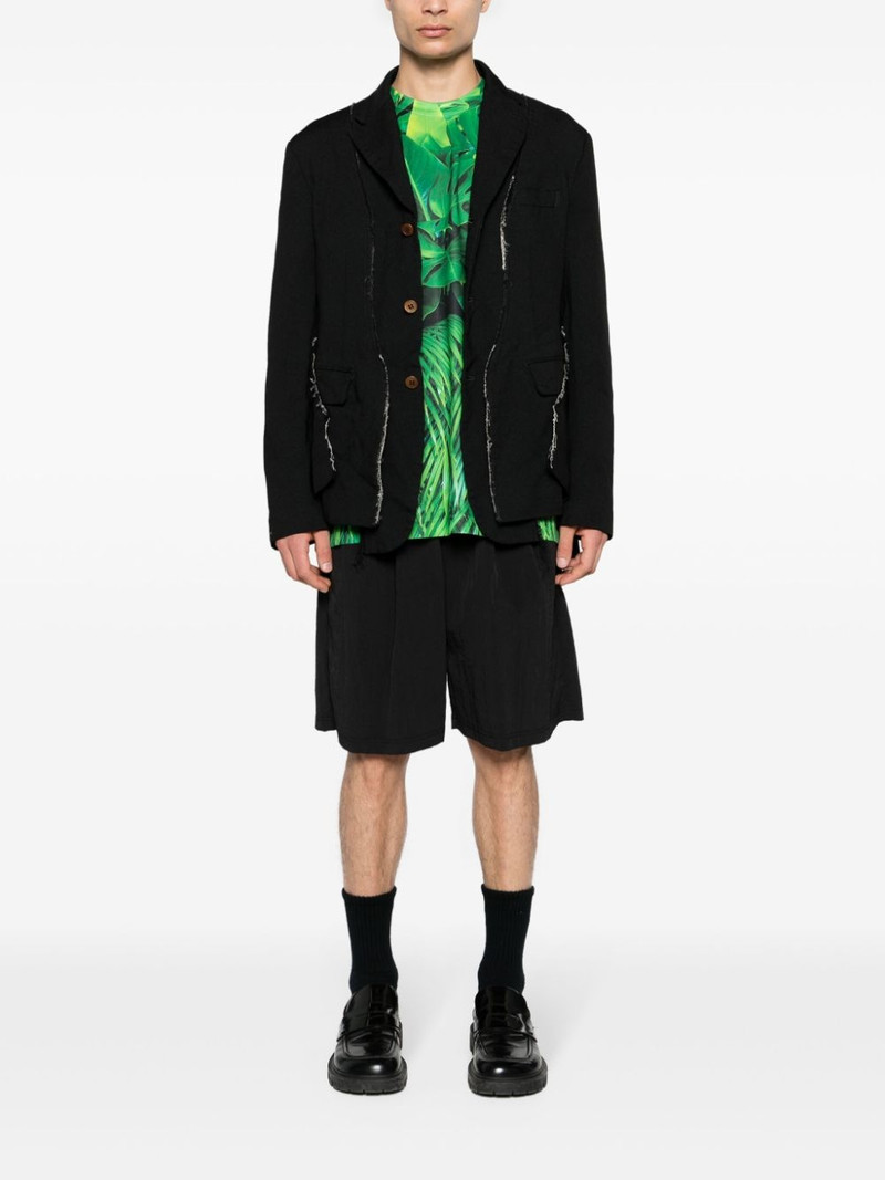 Comme des Garçons Homme Plus notched-lapels single-breasted blazer outlook