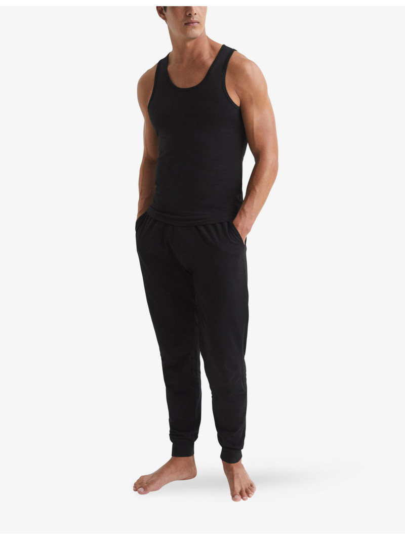 REISS Vinnie crewneck stretch-cotton vest outlook