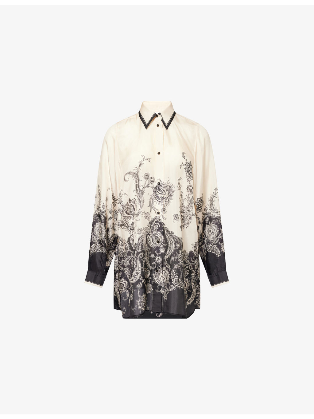 Rhiannon Relaxed-Fit Silk Shirt - 1