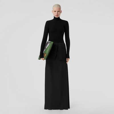 Burberry Grain de Poudre Wool Floor-length Skirt outlook