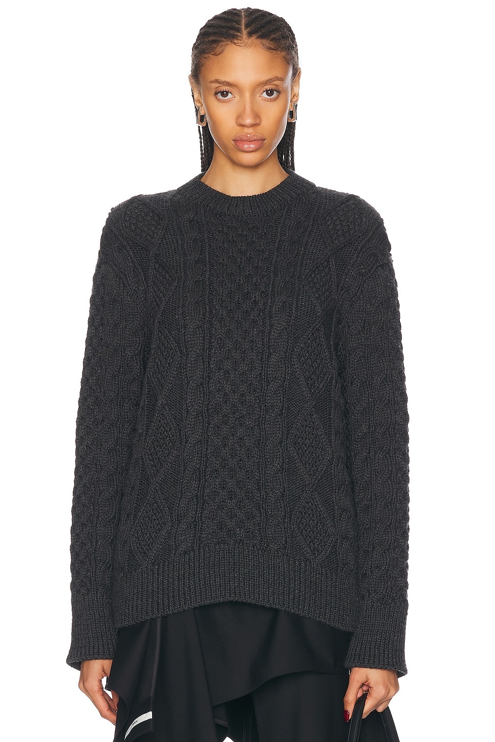 Zipper Oversized Sweater - 2