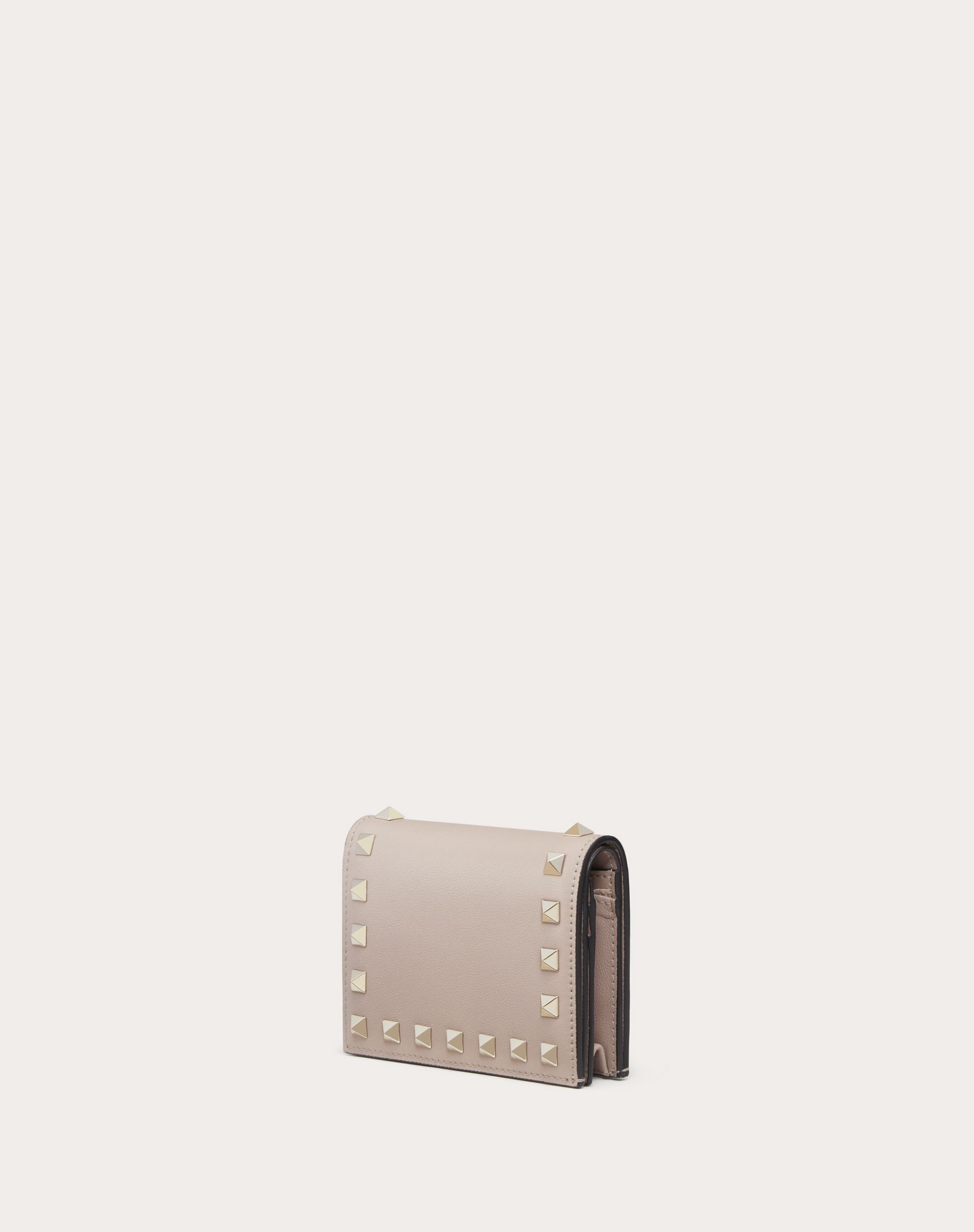 COMPACT ROCKSTUD CALFSKIN WALLET - 4