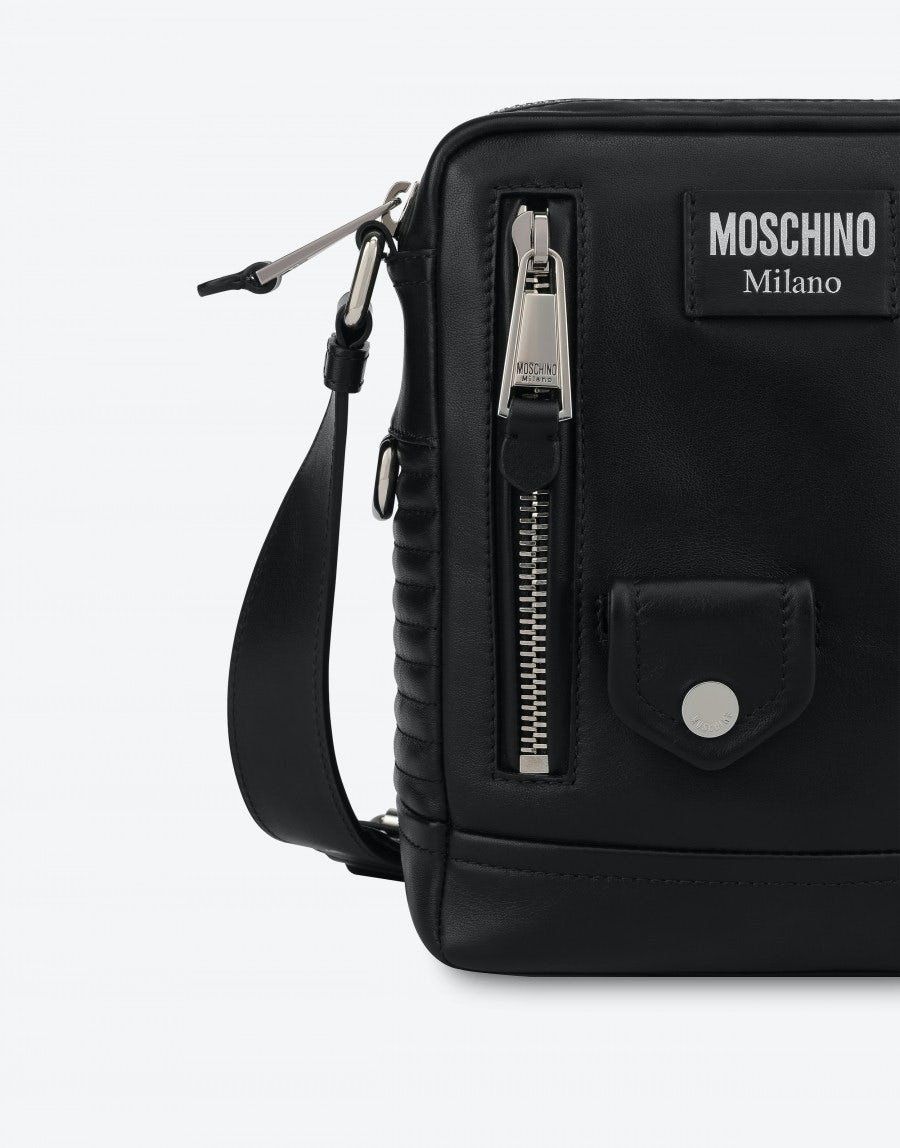 BIKER CALFSKIN SHOULDER BAG - 4