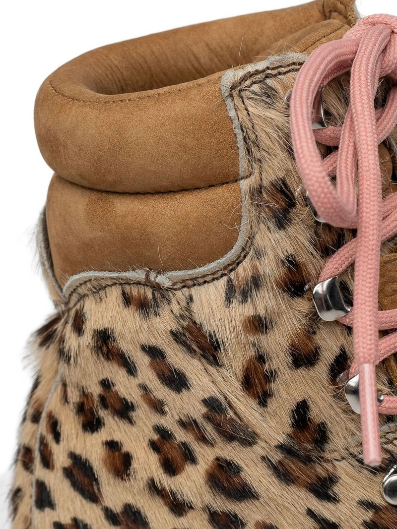 Monfumo leopard-print lace-up combat boots 4