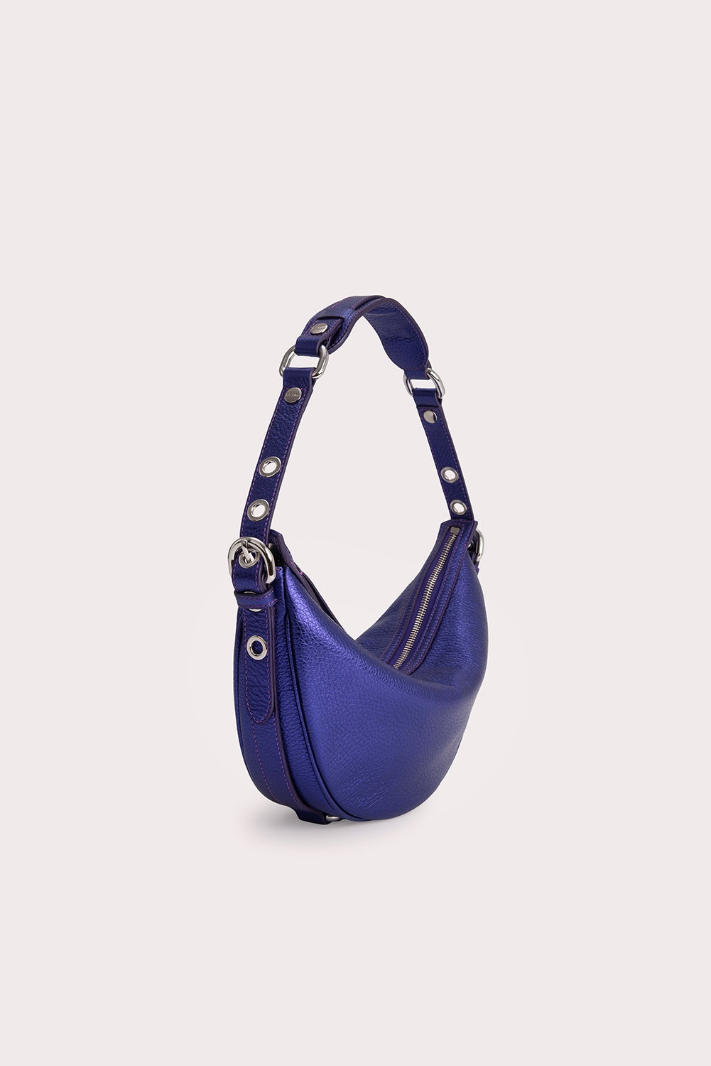 Gib Ultraviolet Metallic Grain Leather - 2