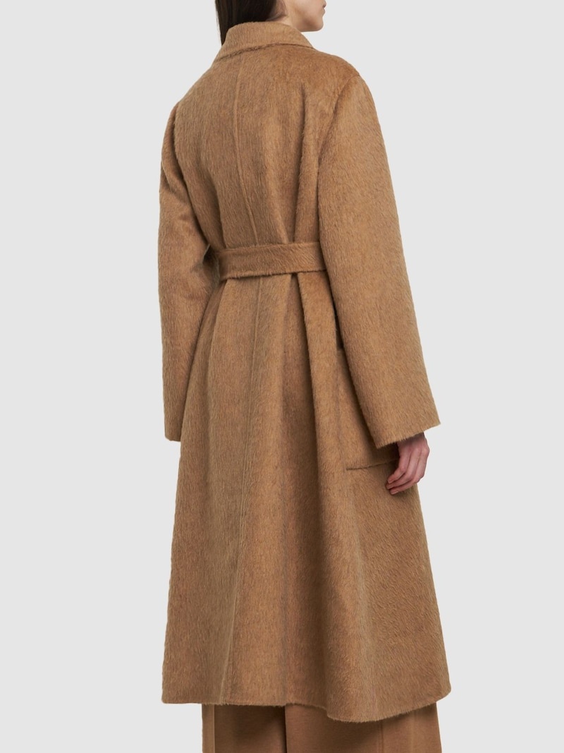 LVR Exclusive mohair & camel drap coat - 4