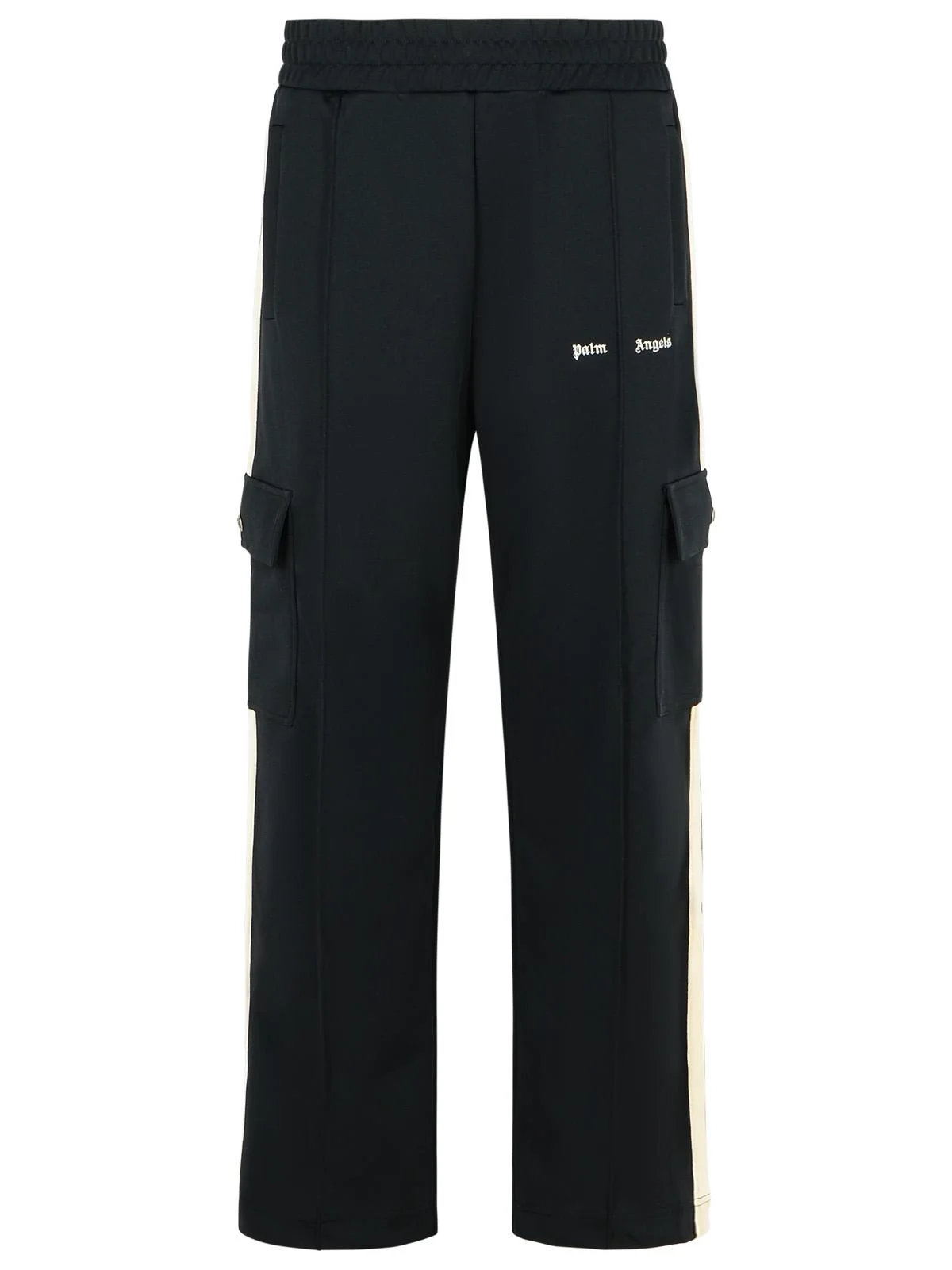 Palm Angels Track Cargo' Black Polyester Pants Men - 1