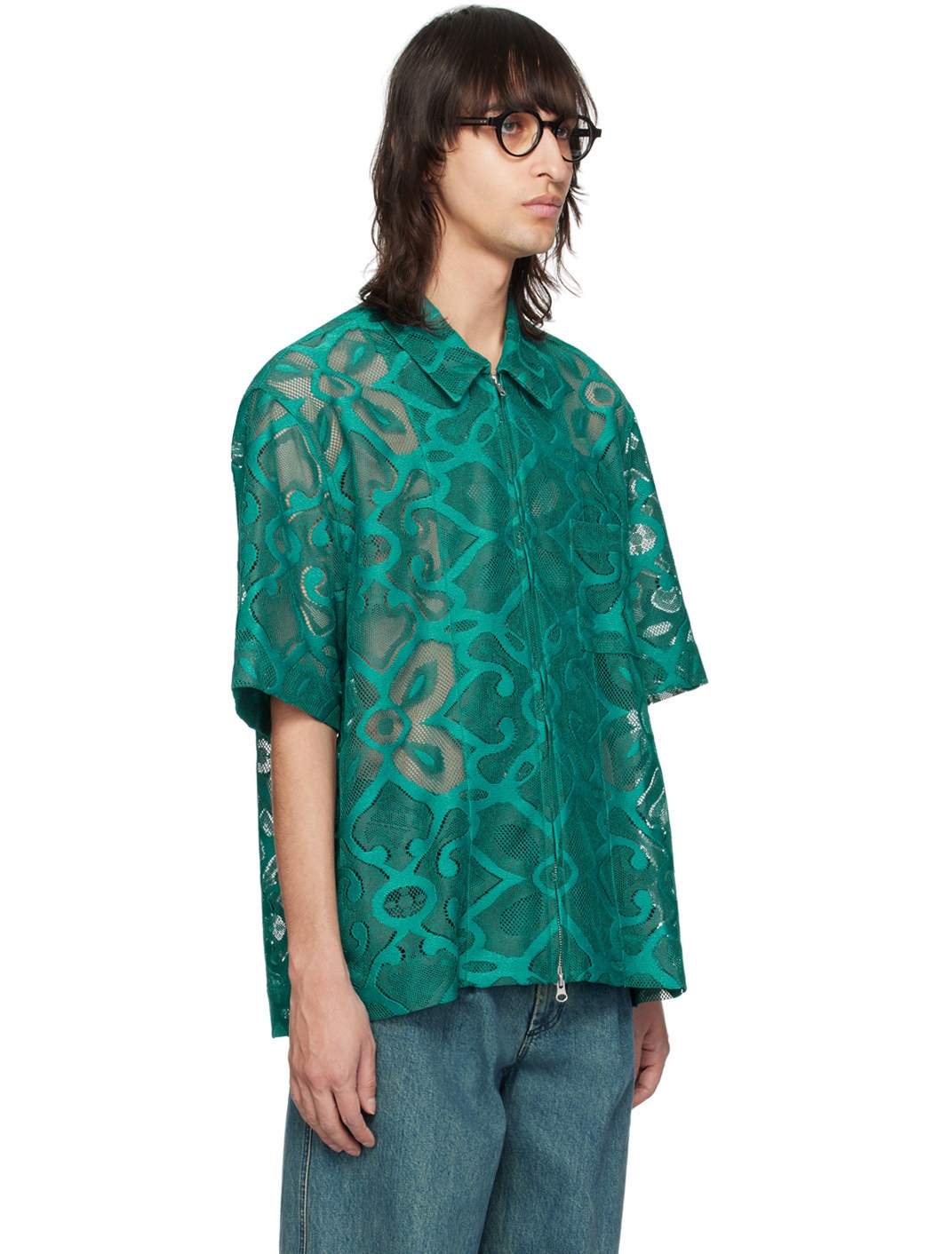 Green Peacock Shirt - 2