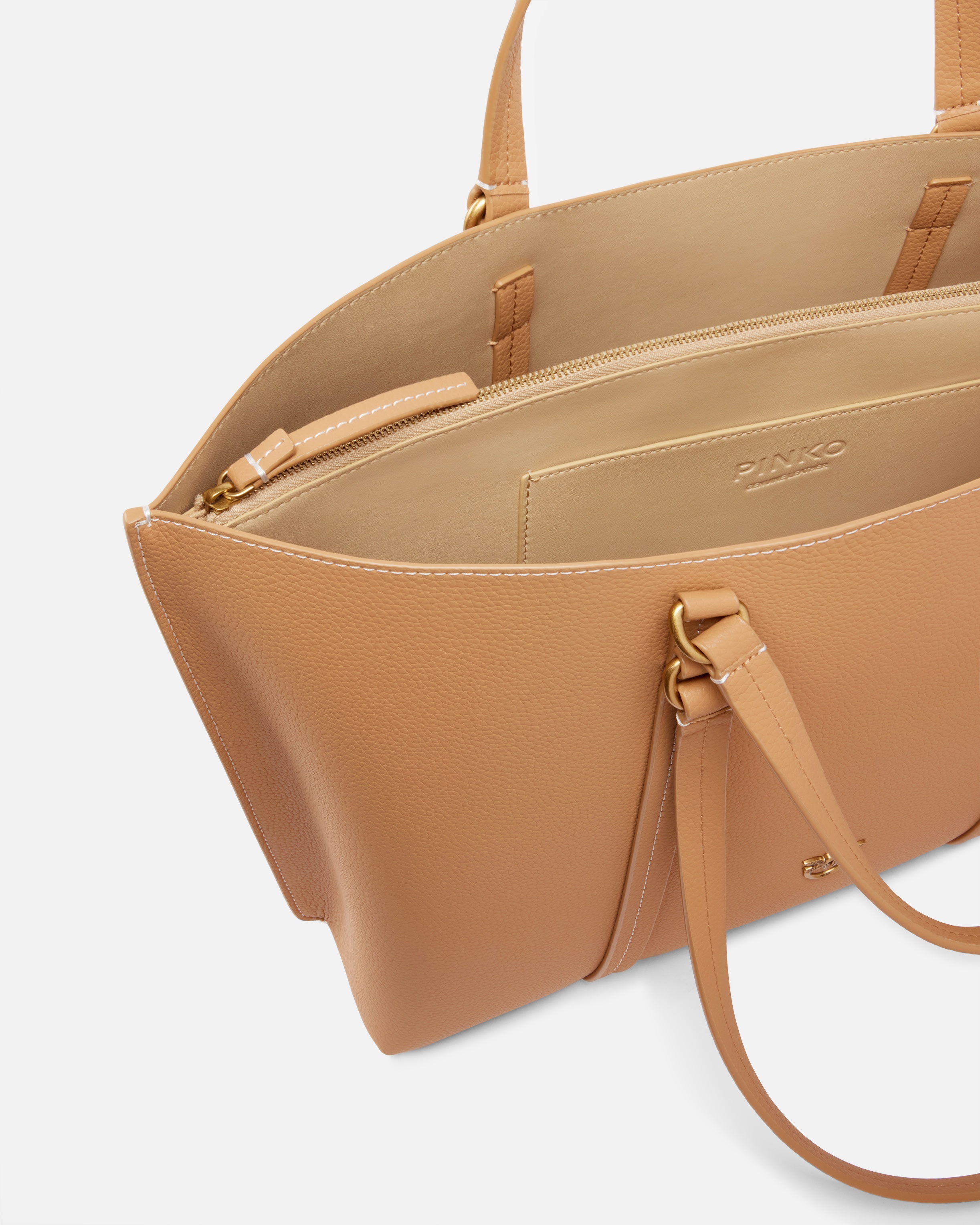 LARGE TUMBLED LEATHER SHOPPER BAG - 4