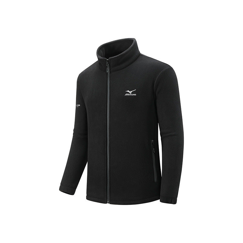 Mizuno Logo Fleece Jacket 'Black' A2CC3505 - 1
