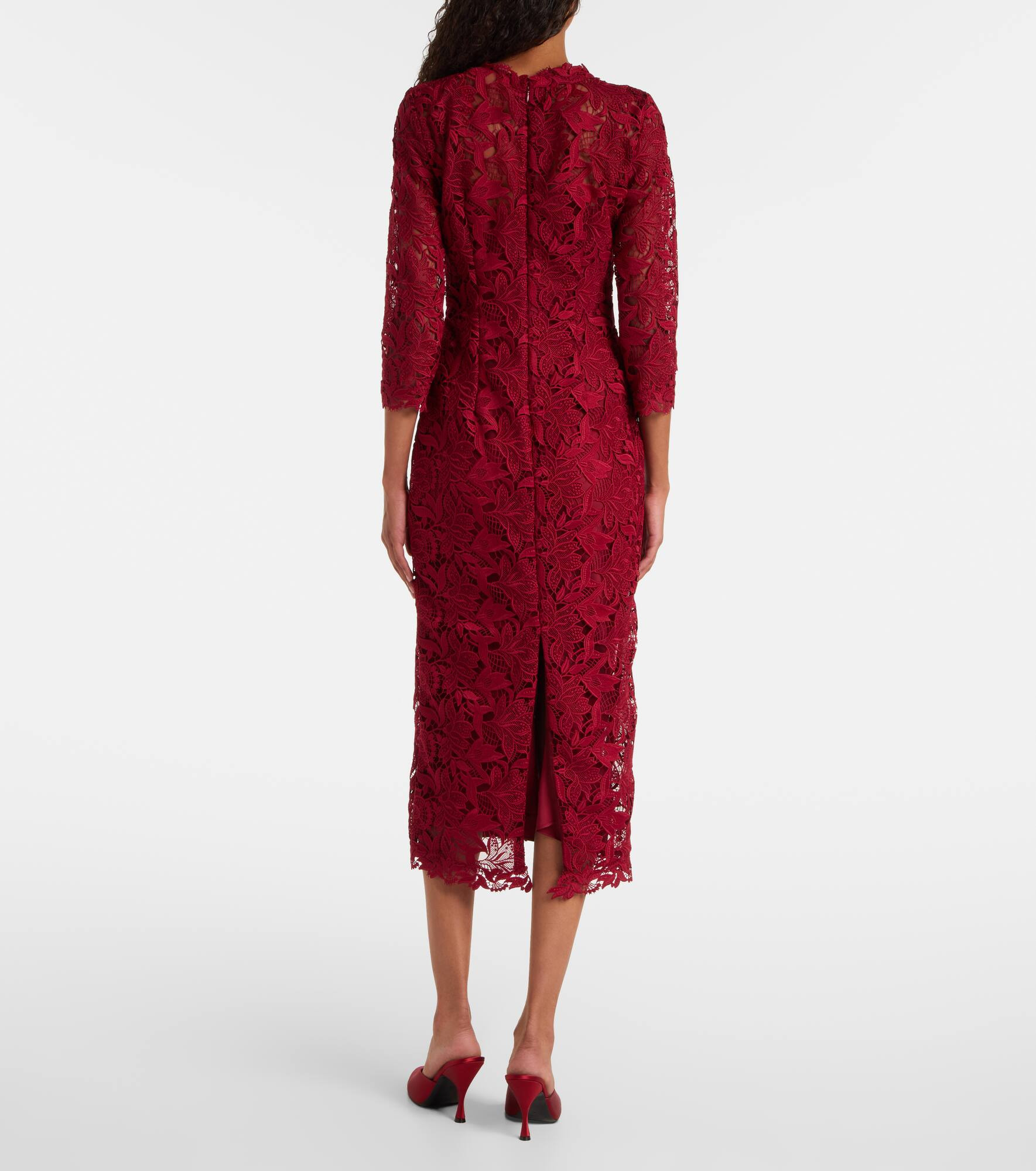 Lace midi dress - 3