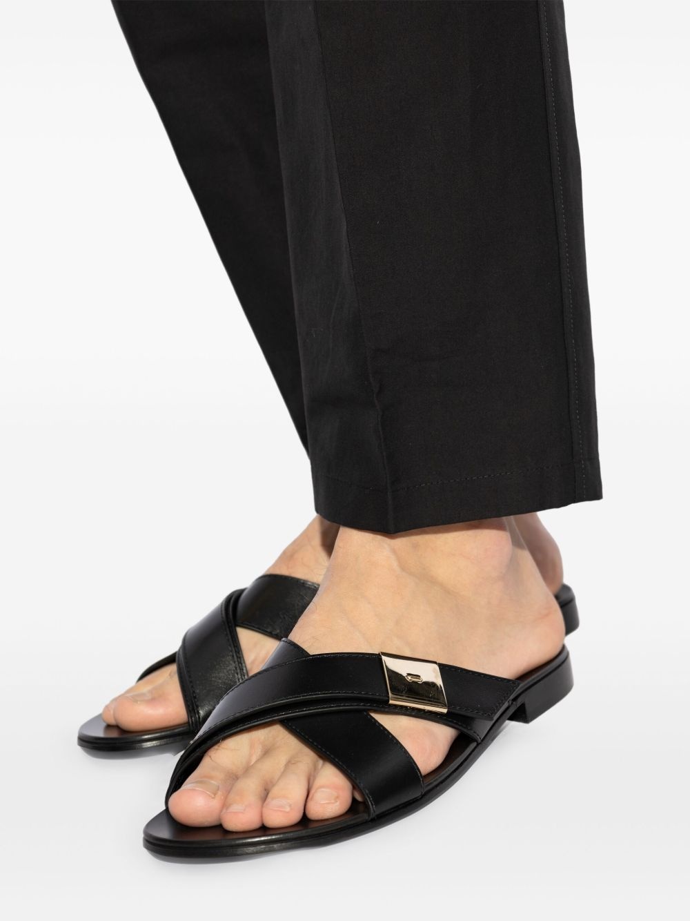 leather slides - 6
