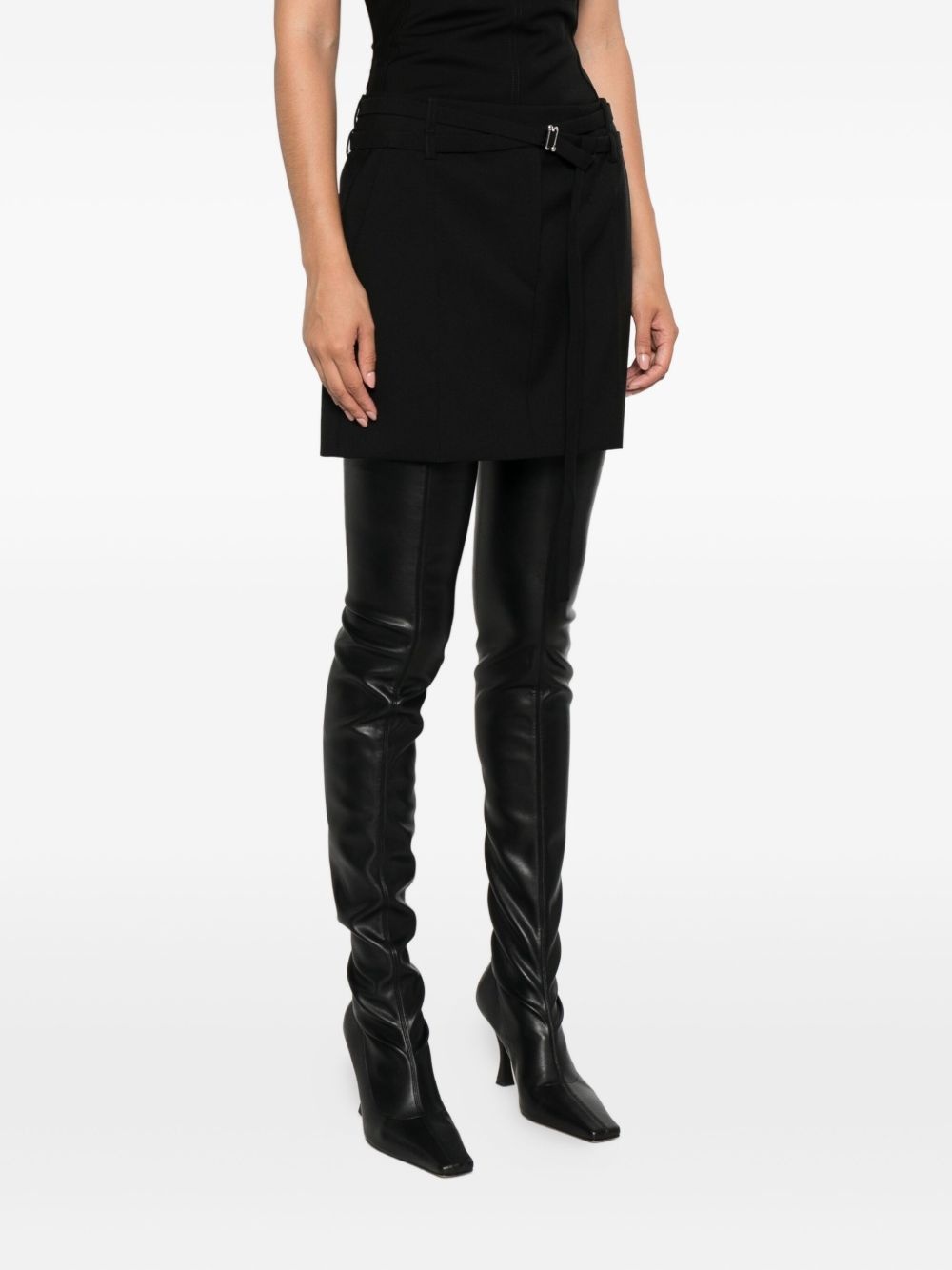 belted pocket mini skirt - 3