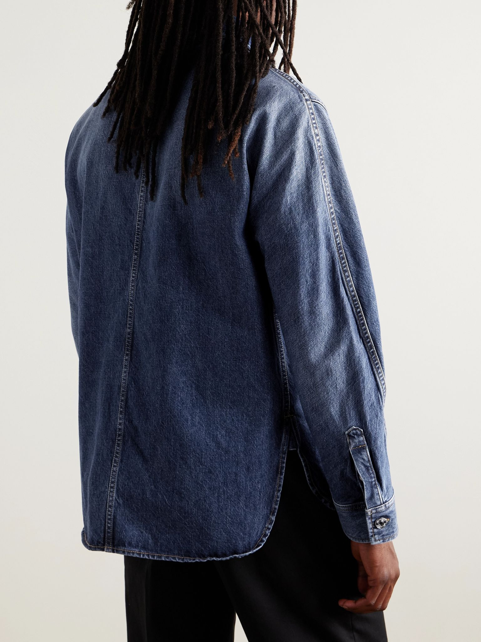 Denim Overshirt Mid denim - 3